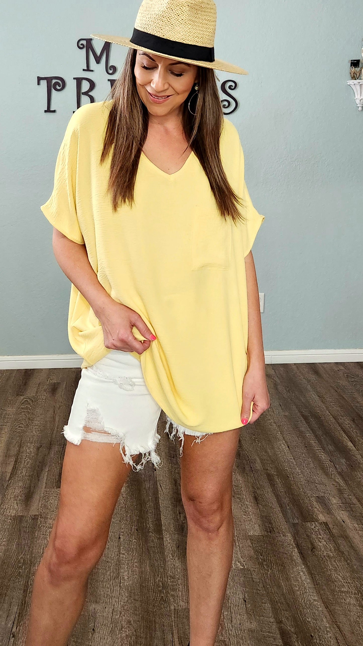 Looking STYLIN' Tunic Top- Yellow