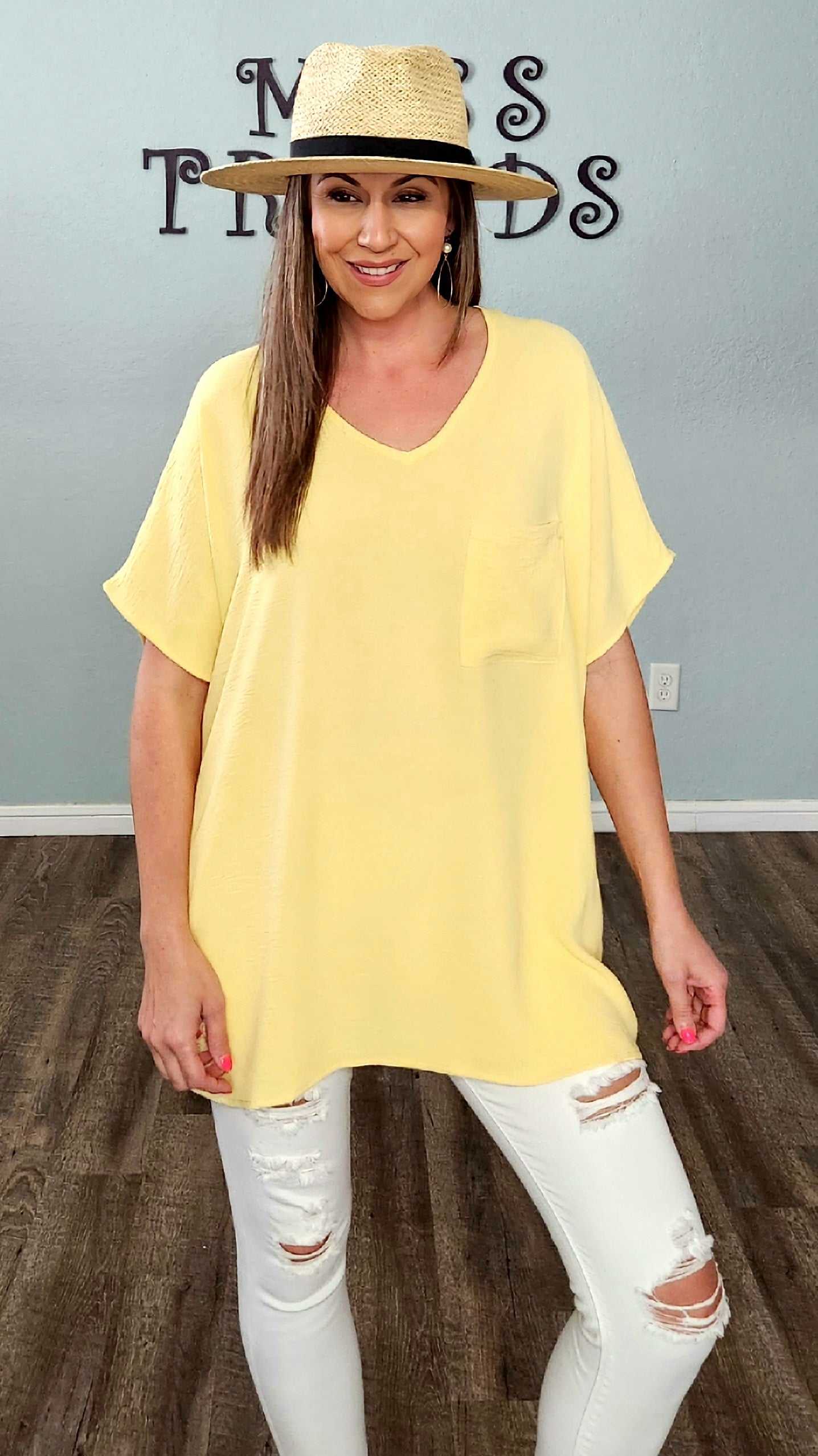 Looking STYLIN' Tunic Top- Yellow