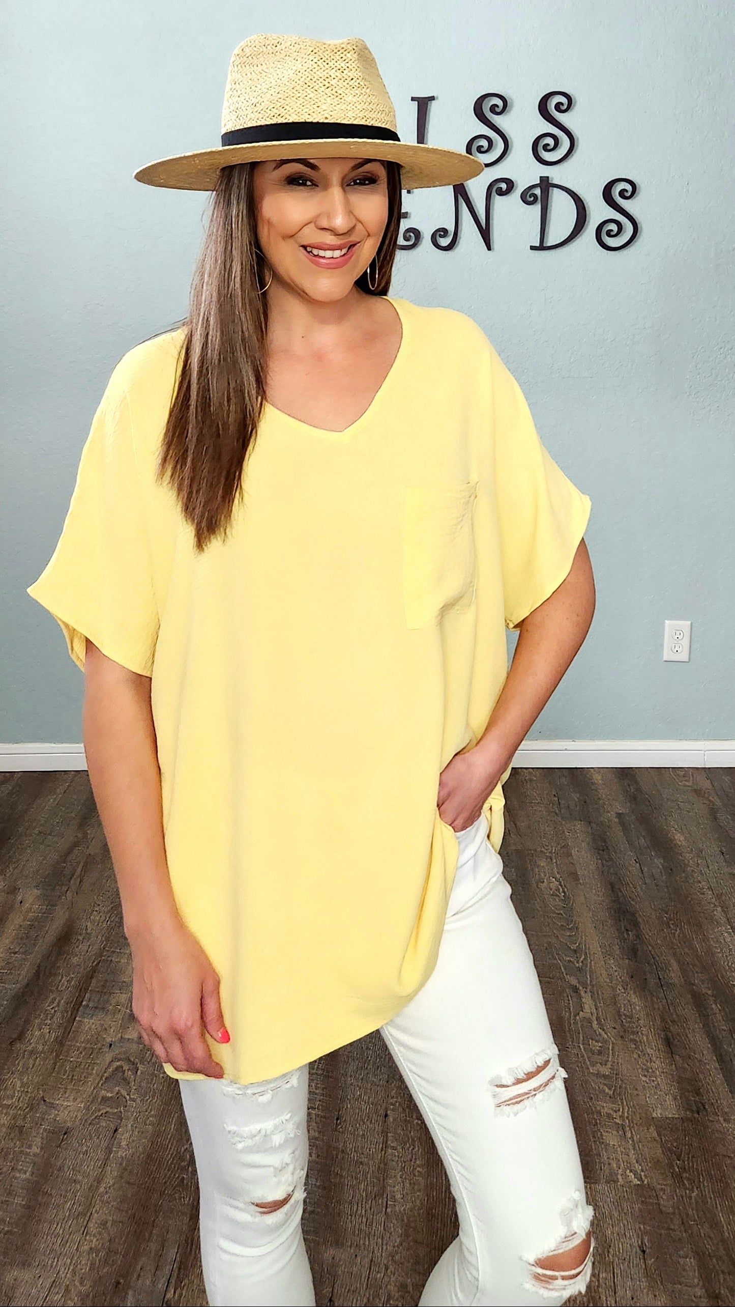 Looking STYLIN' Tunic Top- Yellow