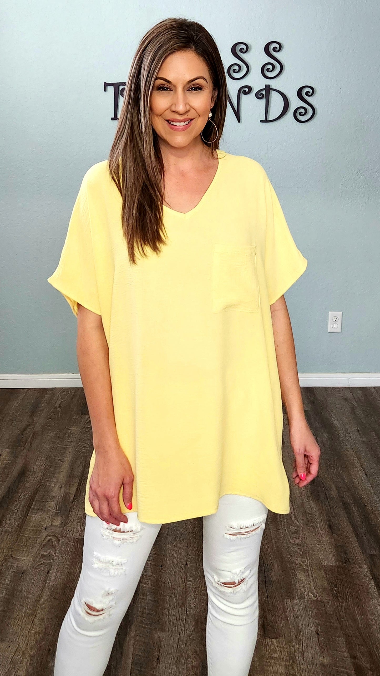 Looking STYLIN' Tunic Top- Yellow