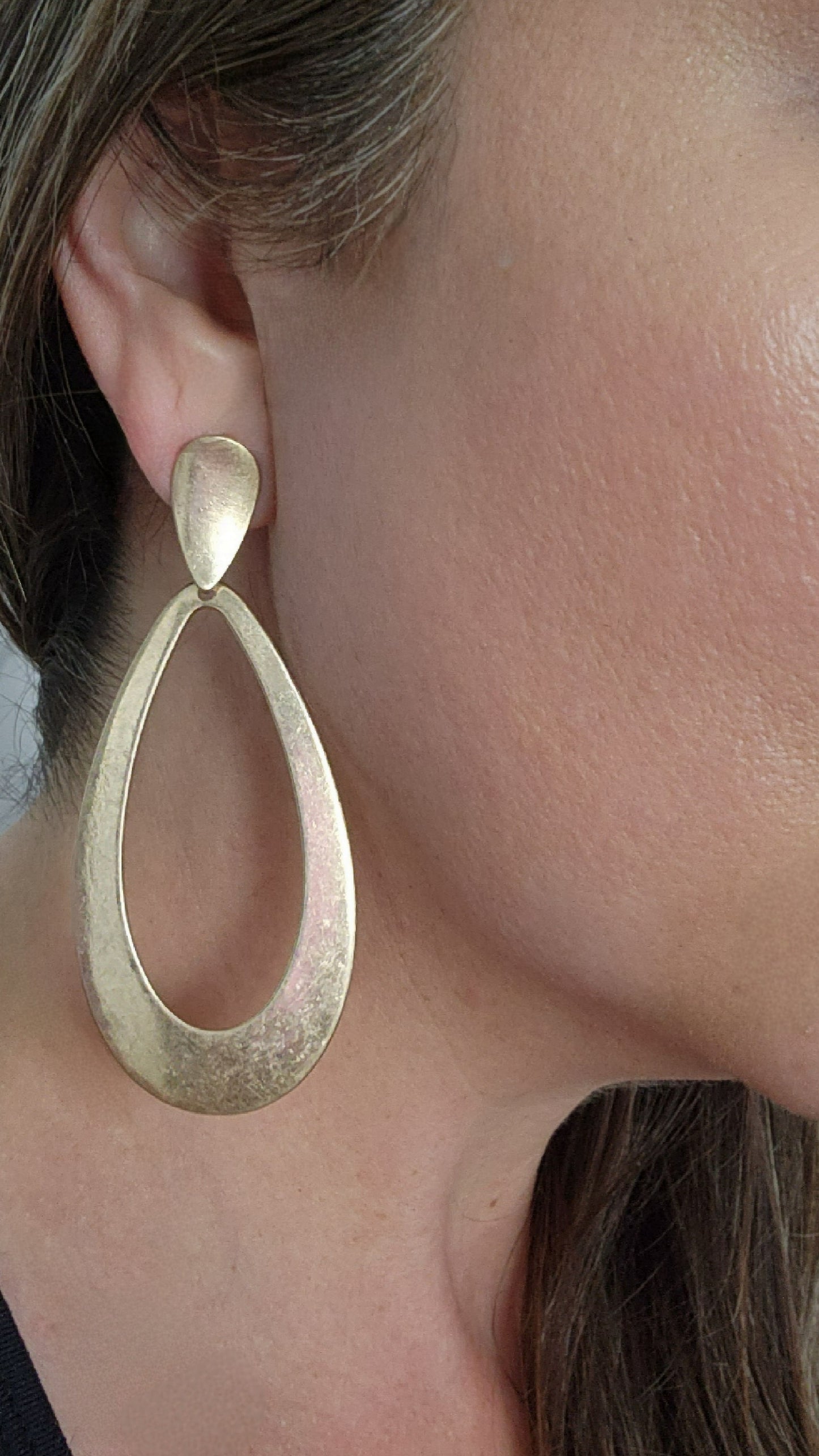 Statement Making Earrings-Gold