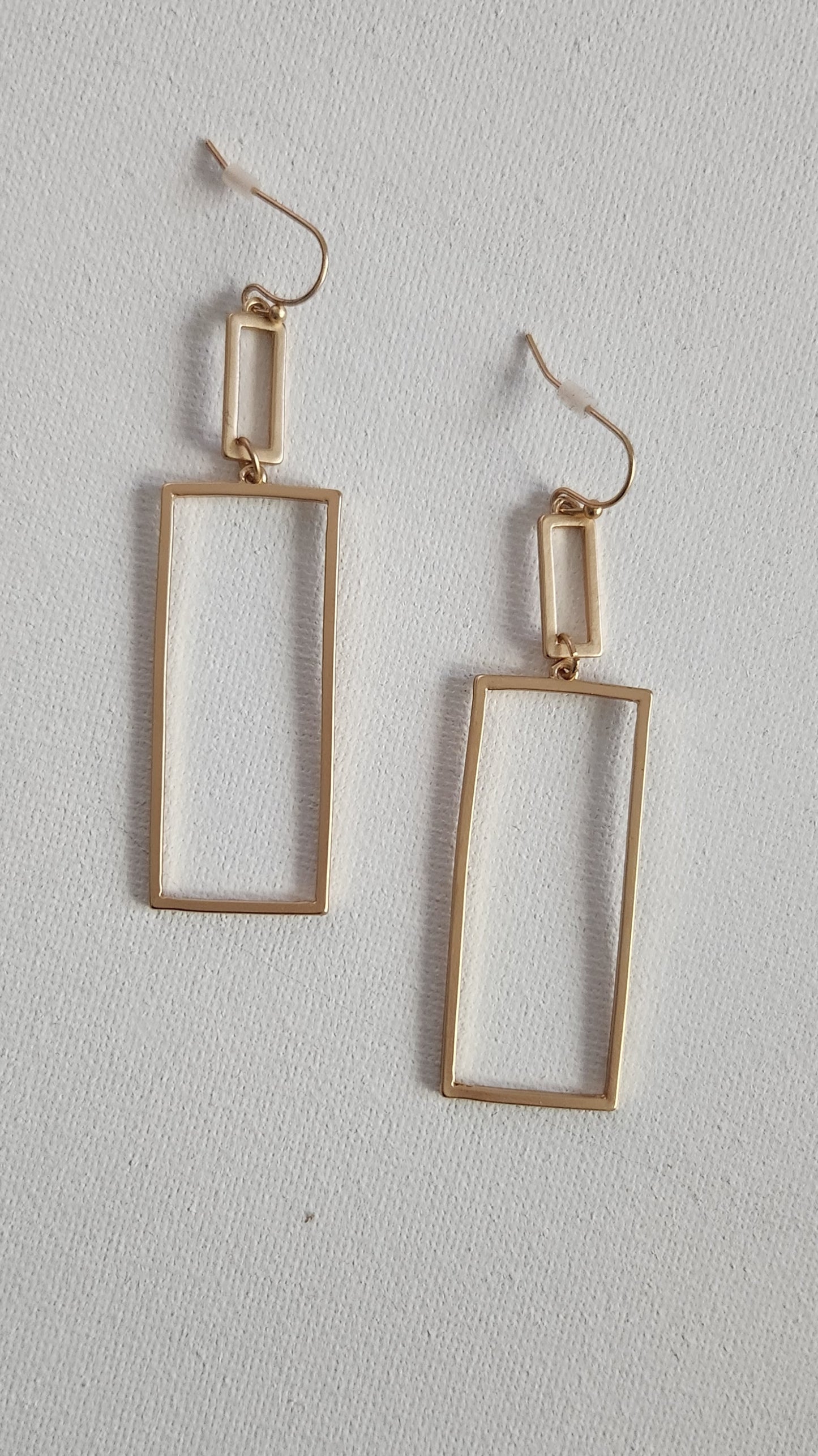 Stylish Yet Simple Earrings-Matte Gold
