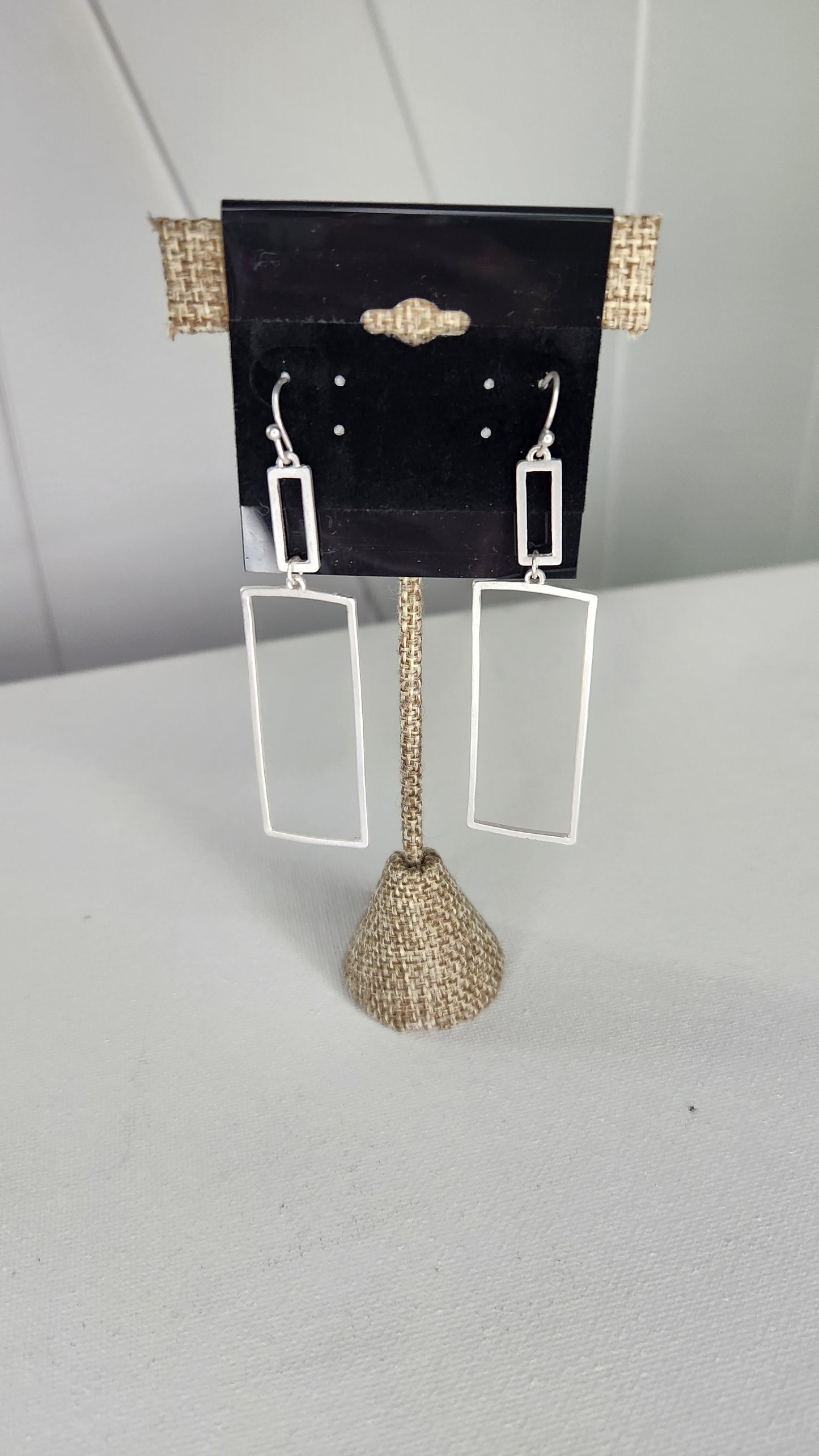 Stylish Yet Simple Earrings- Matte Silver