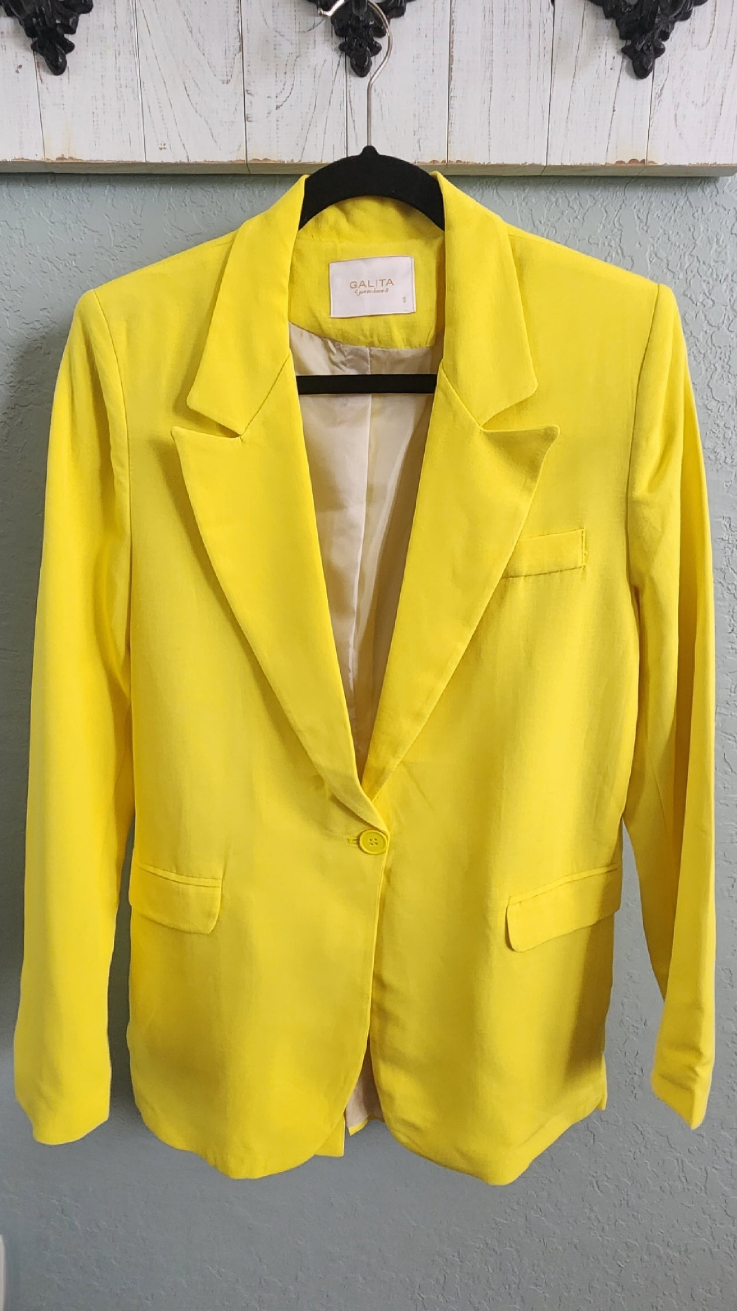 Thank Goodness Blazer-Yellow