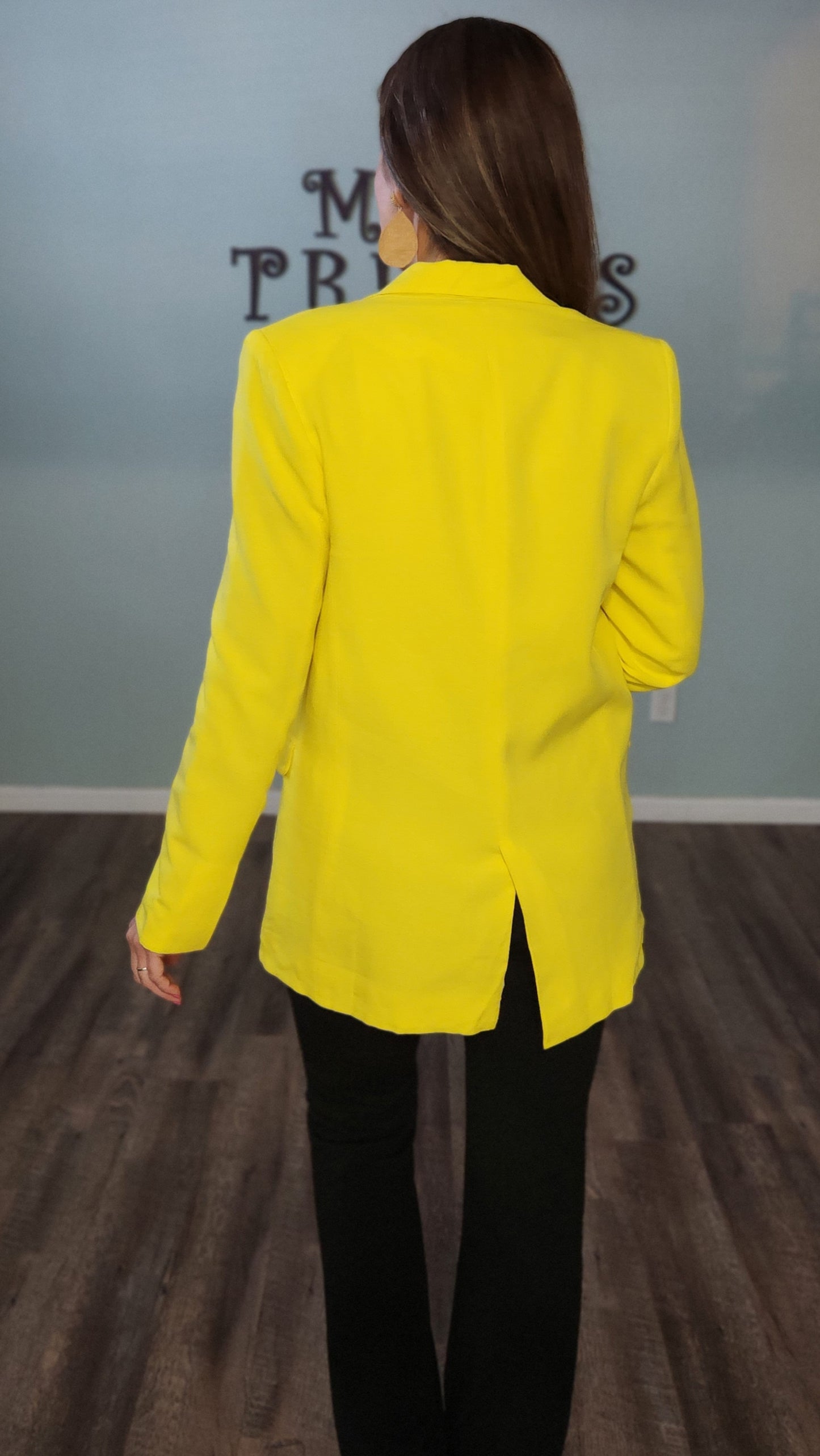 Thank Goodness Blazer-Yellow