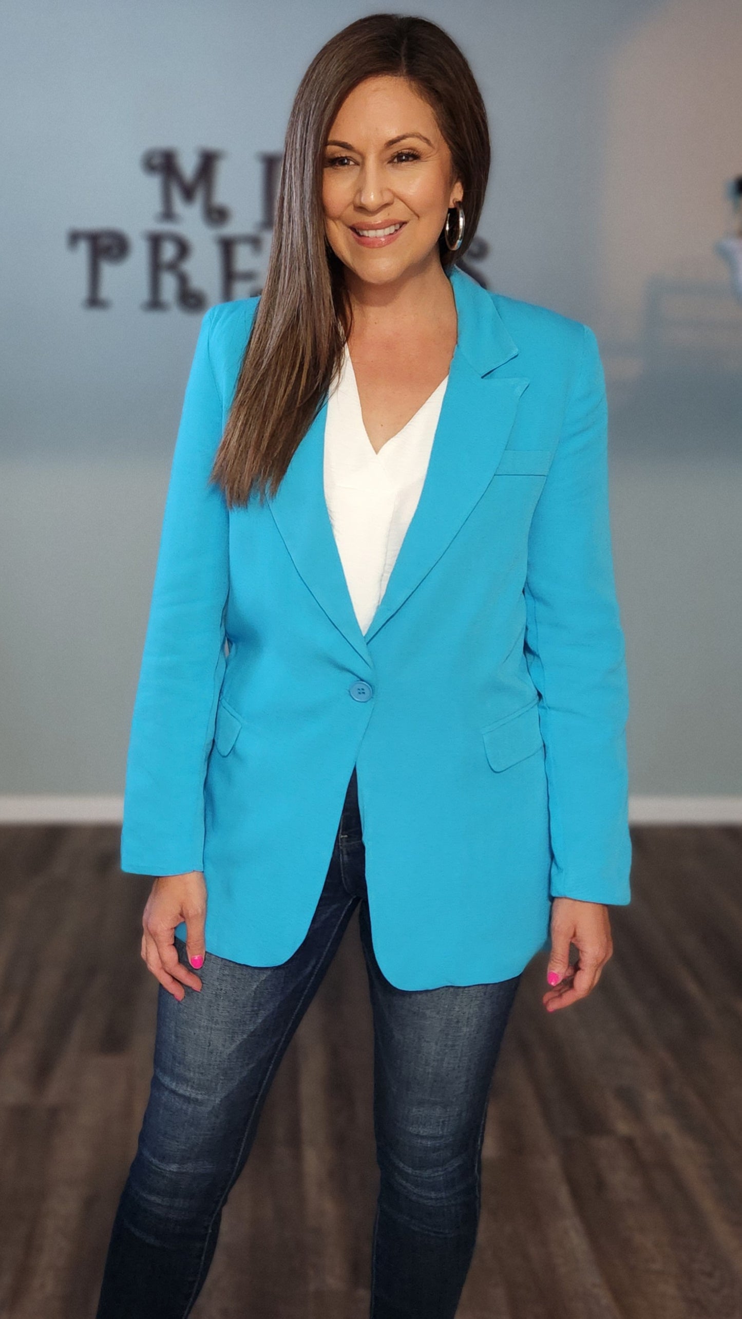 Thank Goodness Blazer-Blue