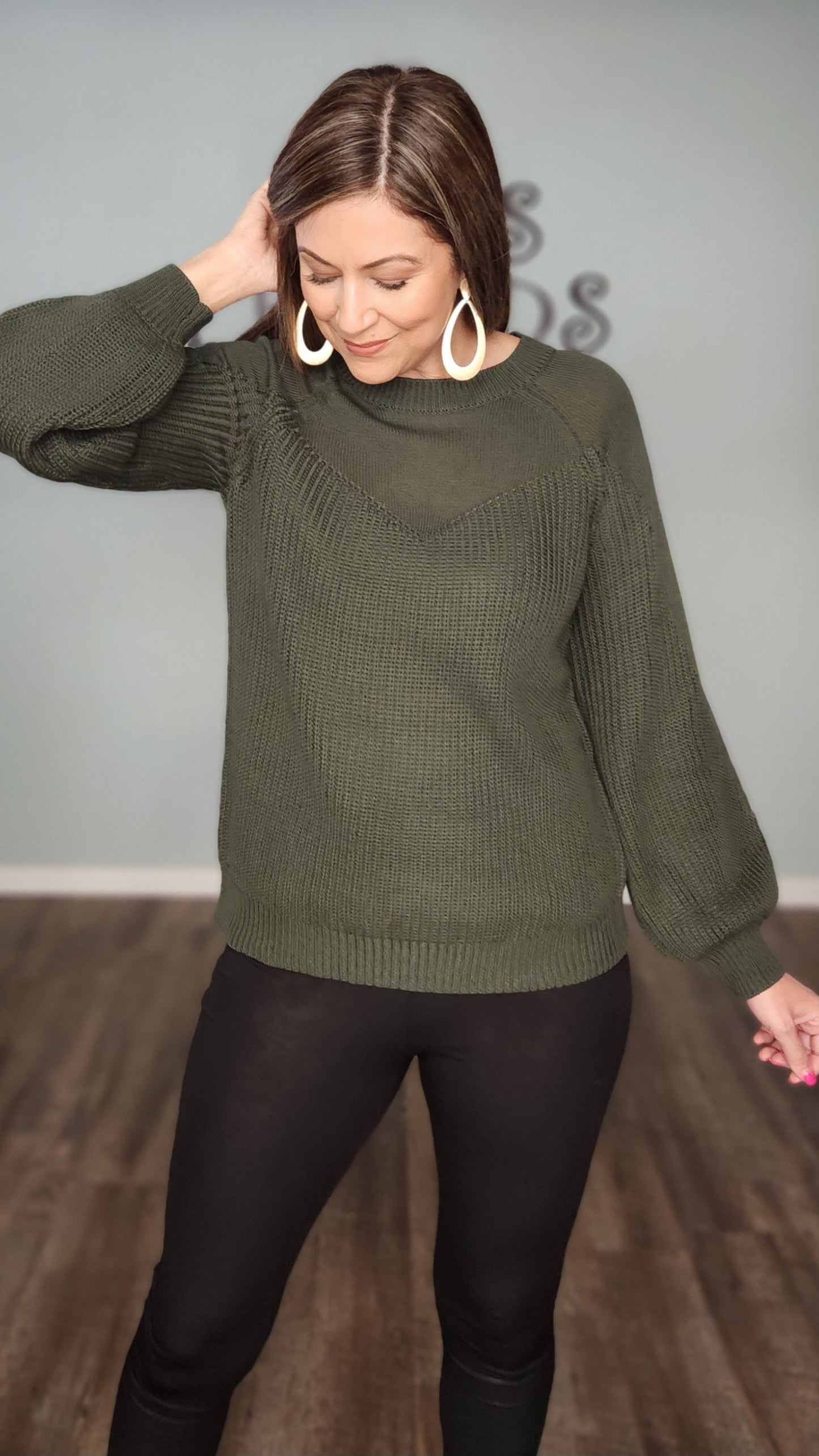 You've Been Waiting For This Sweater- Olive