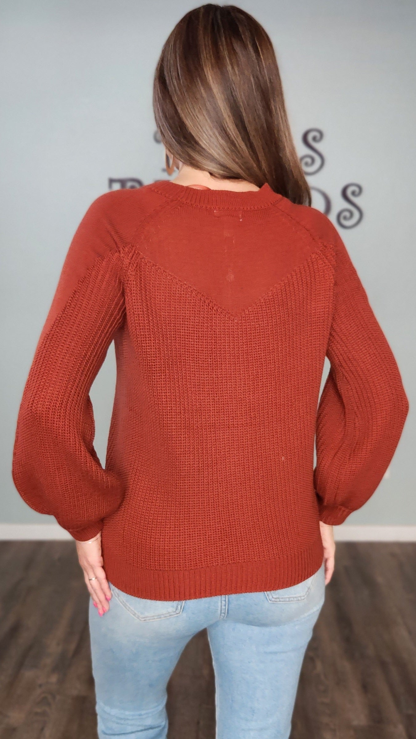 You've Been Waiting For This Sweater- Brick