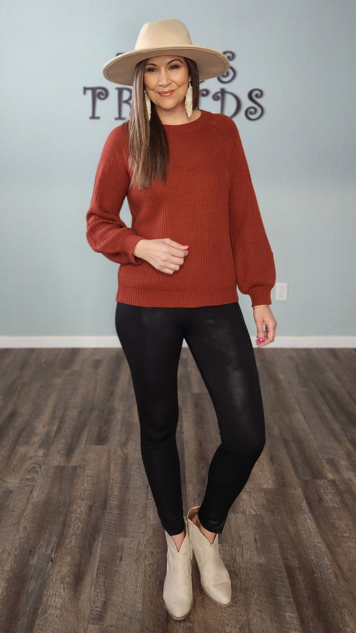 You've Been Waiting For This Sweater- Brick