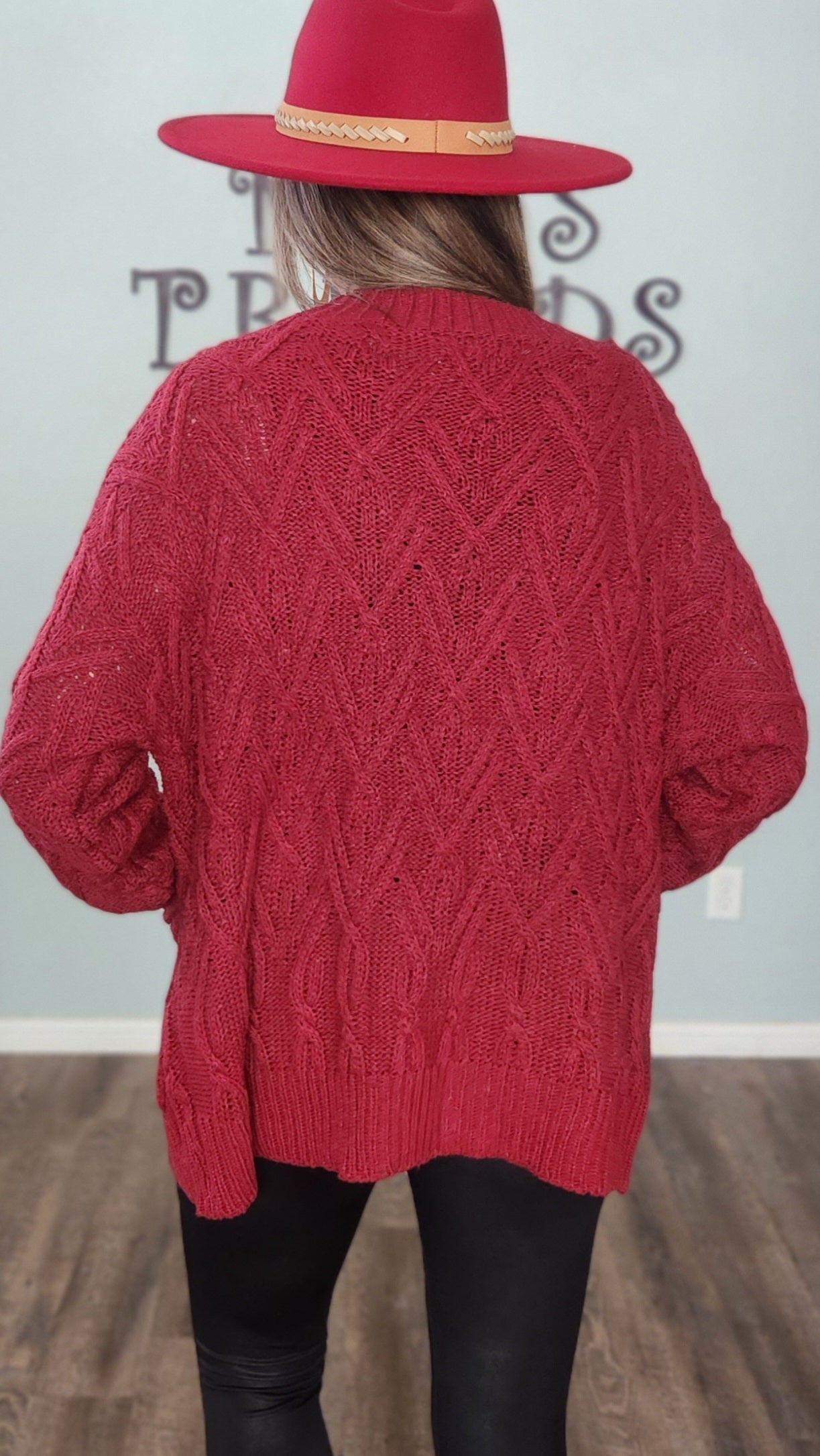 Your Newest Edition Cardigan-Burgundy