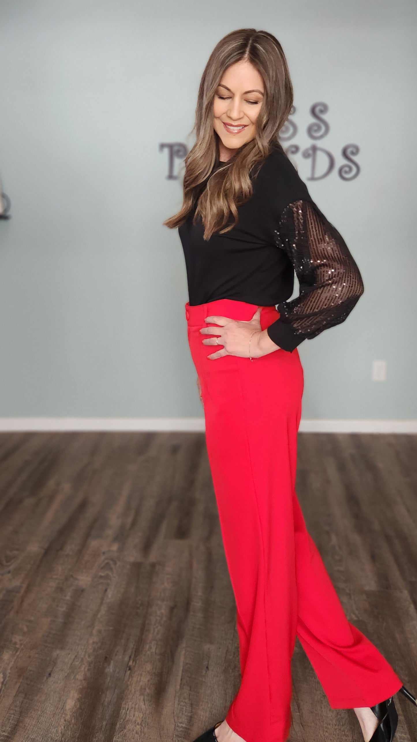 Your True Shine Top-Black