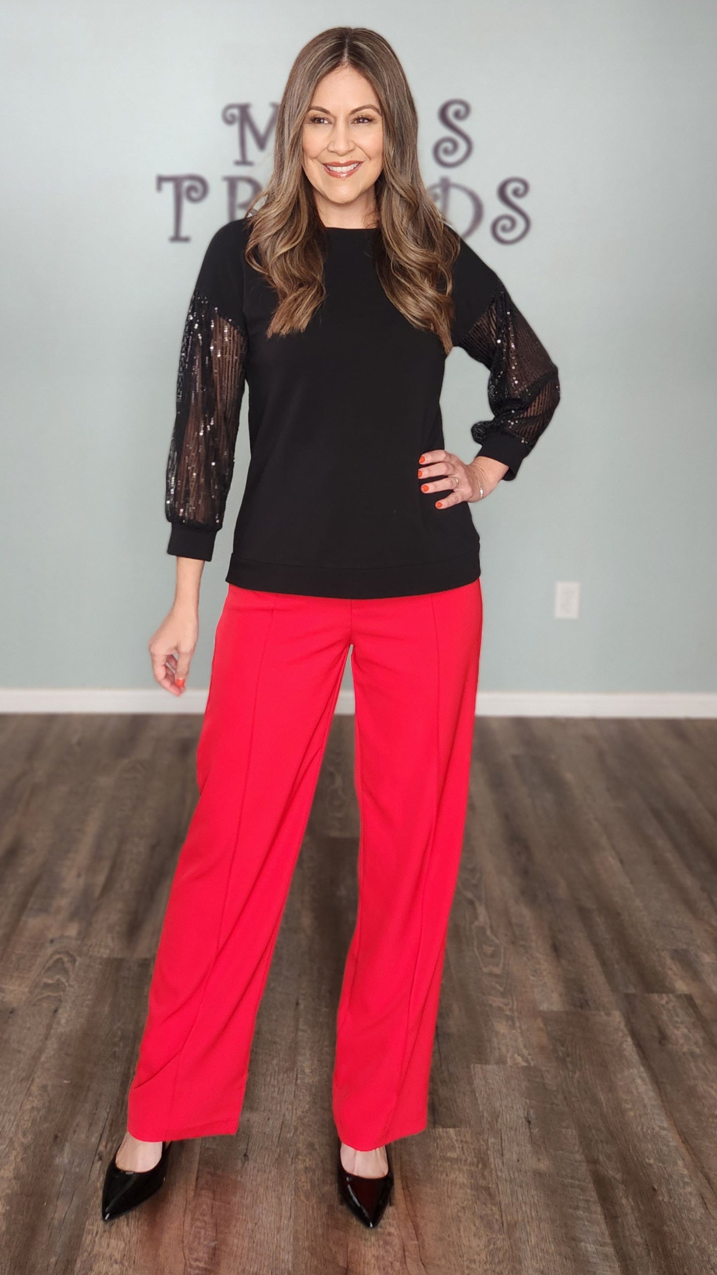 Your True Shine Top-Black