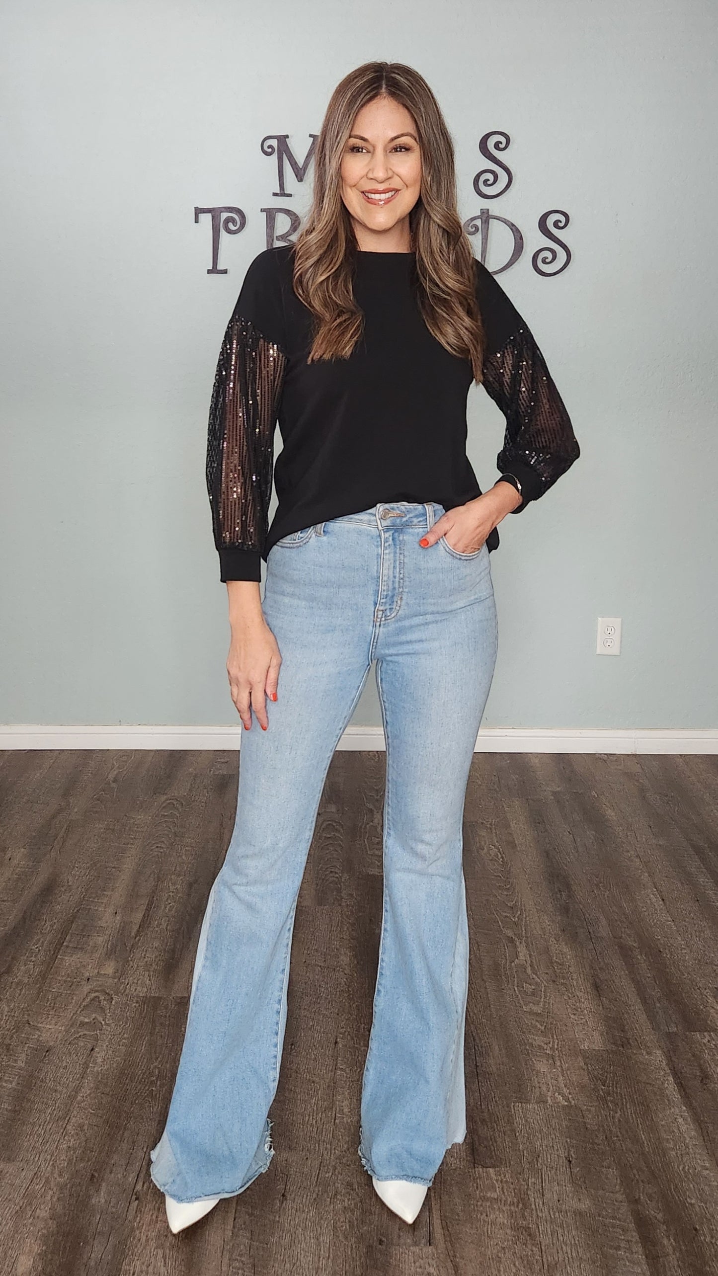 Your True Shine Top-Black
