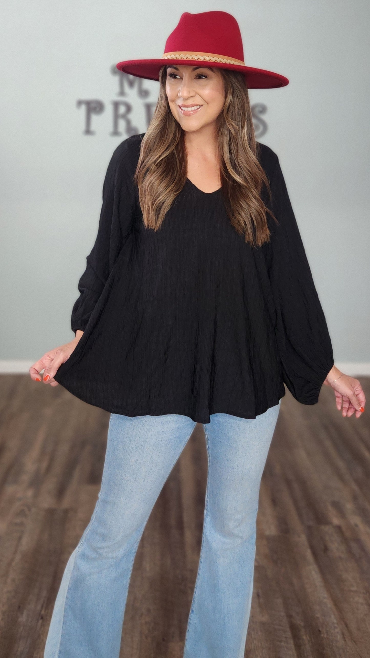 Perfect For Day Or Night Top-Black