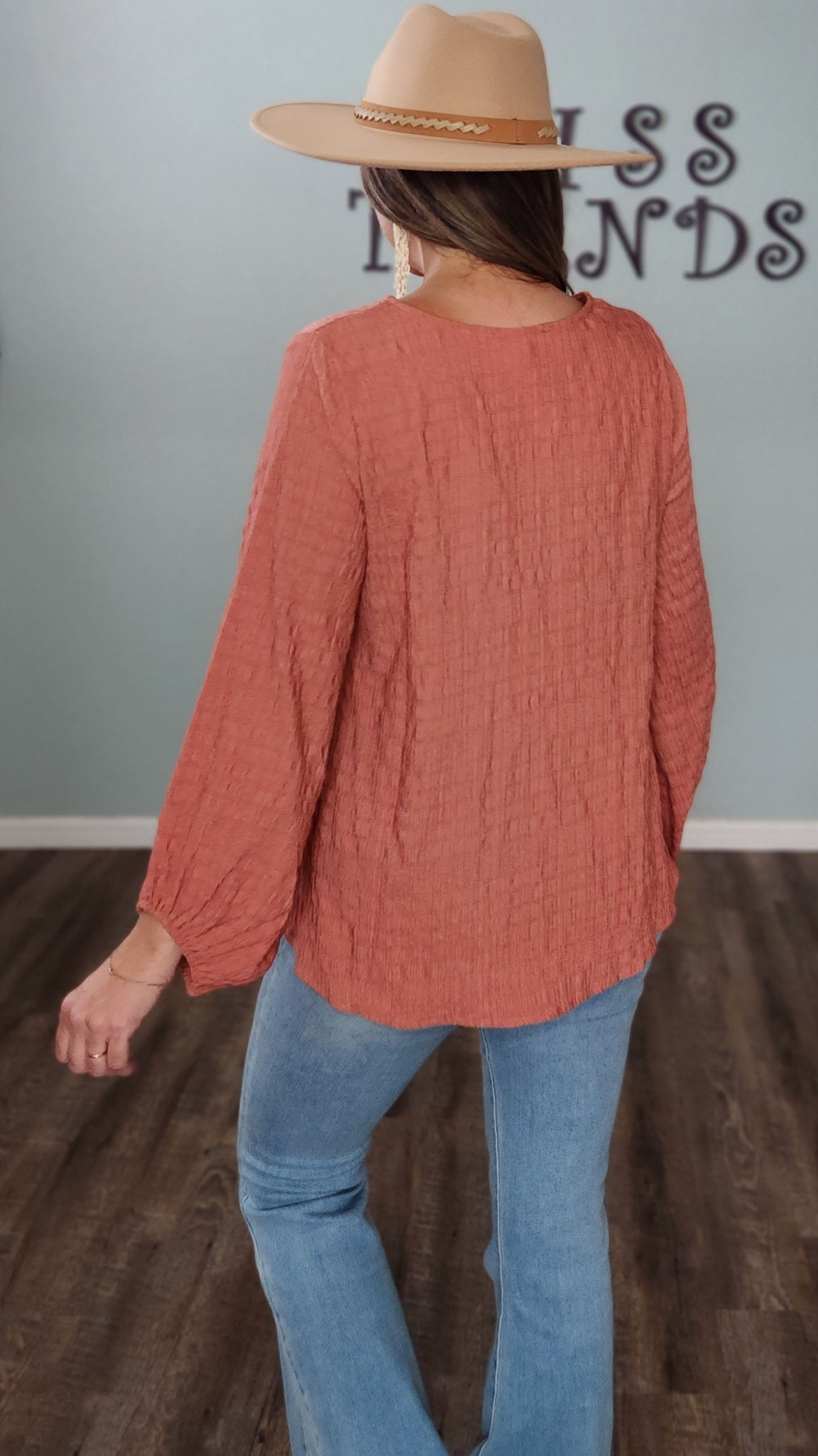 Perfect For Day Or Night Top-Rose Gold