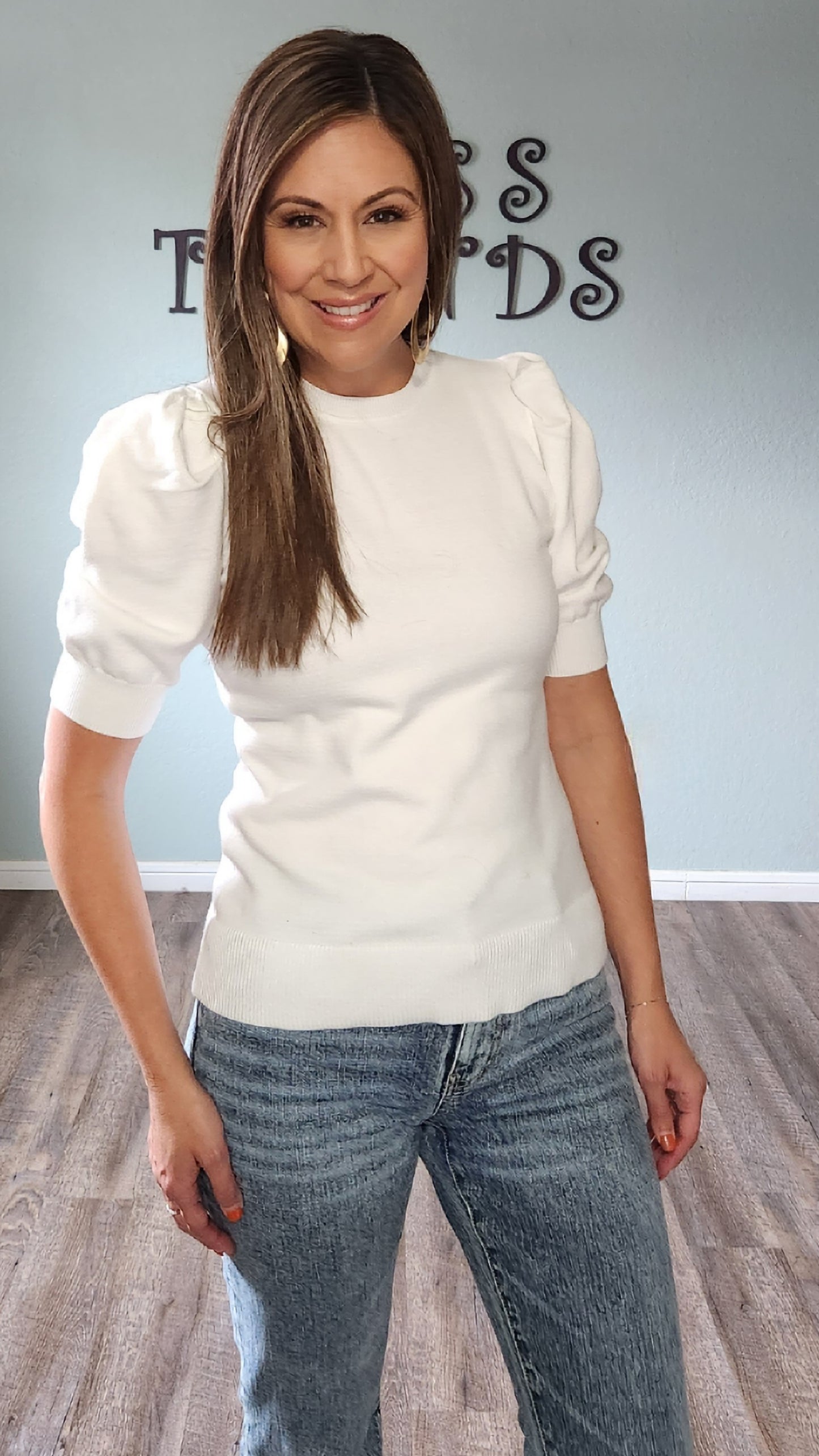 Your Best Day Sweater- White