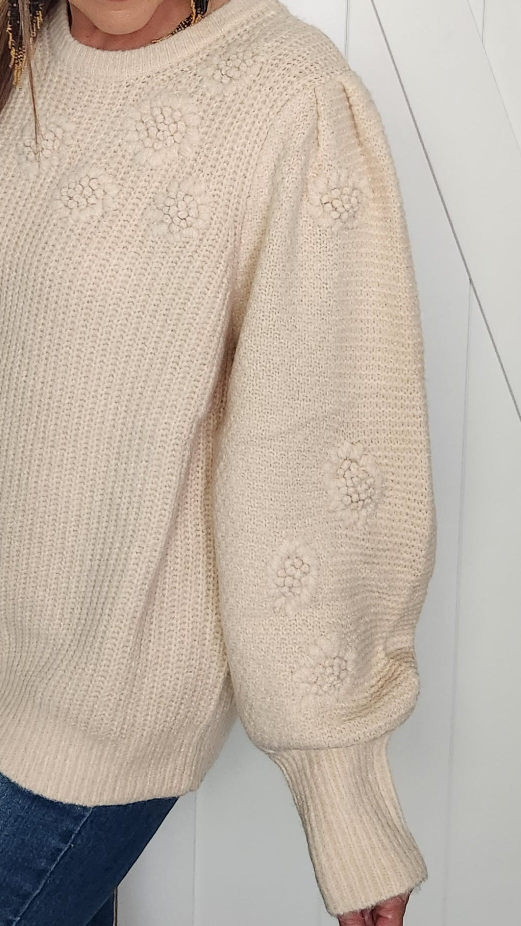 Never Stop Loving This Sweater-Cream