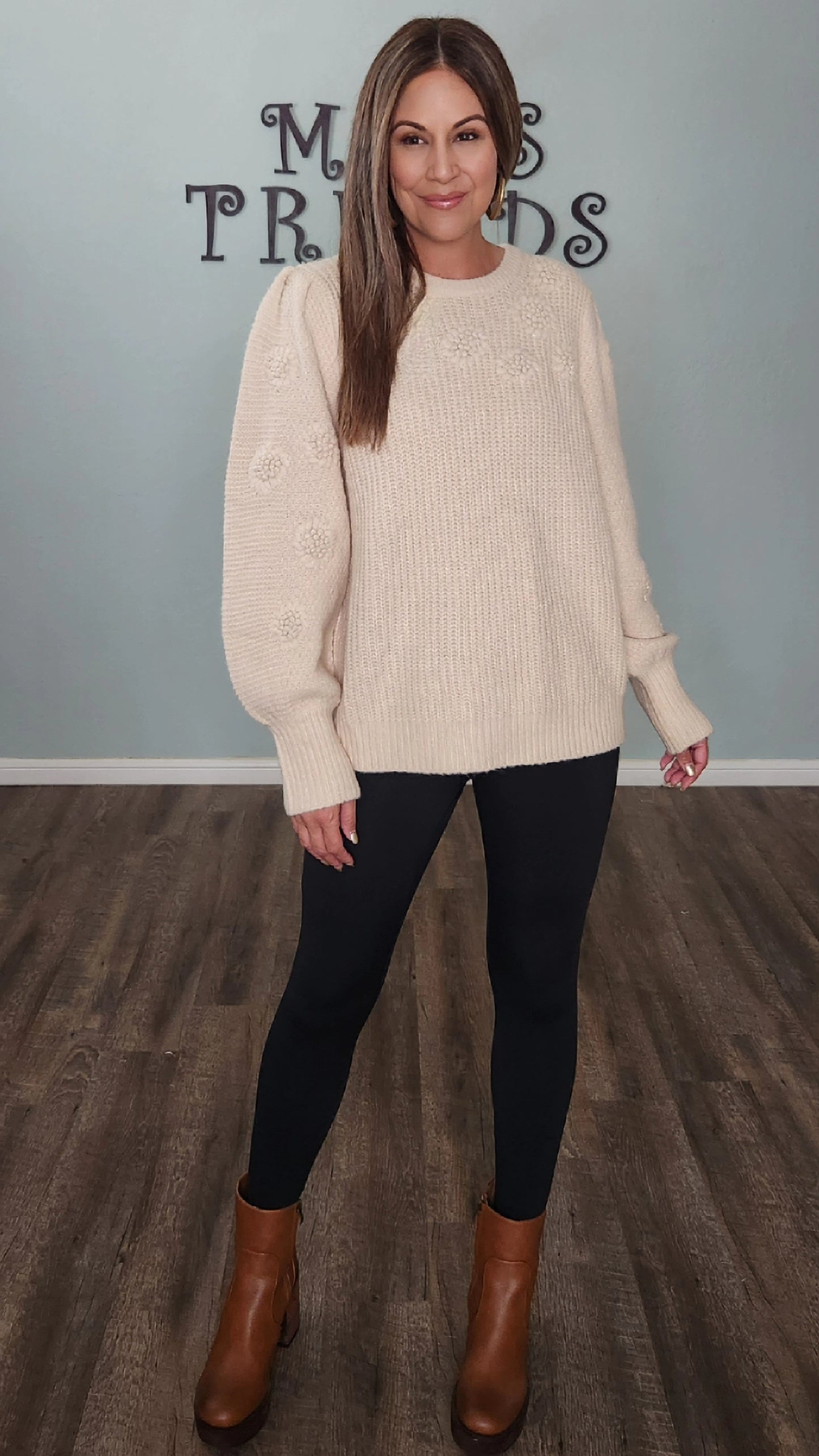 Never Stop Loving This Sweater-Cream