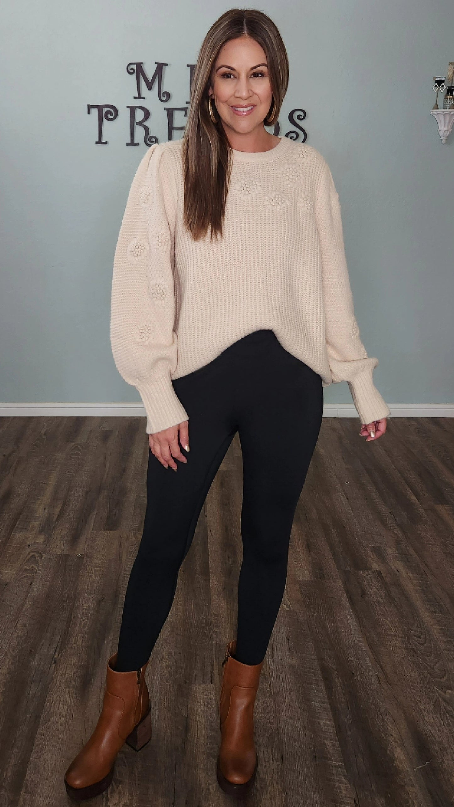Never Stop Loving This Sweater-Cream