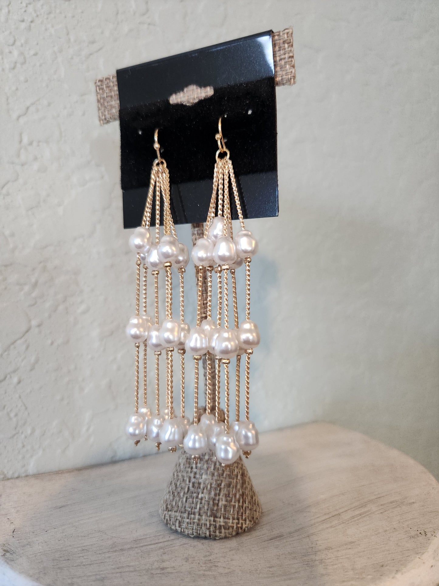 Stunning Pearl Strand Earrings