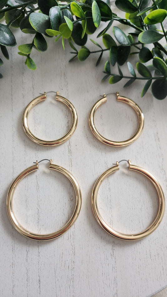 Gold Everyday Hoops