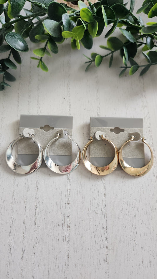 Twist Hoop Earrings