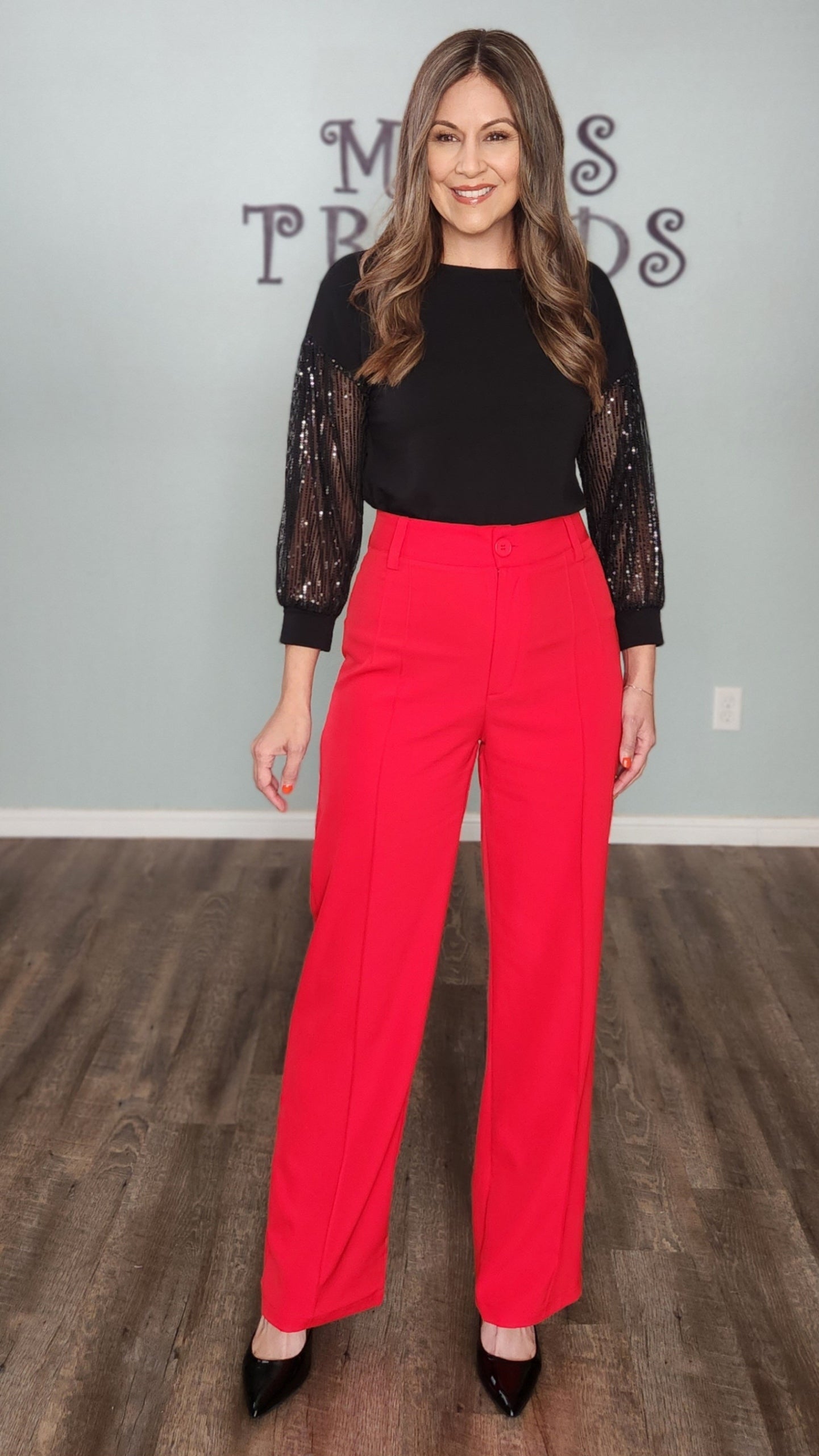 Your True Shine Top-Black