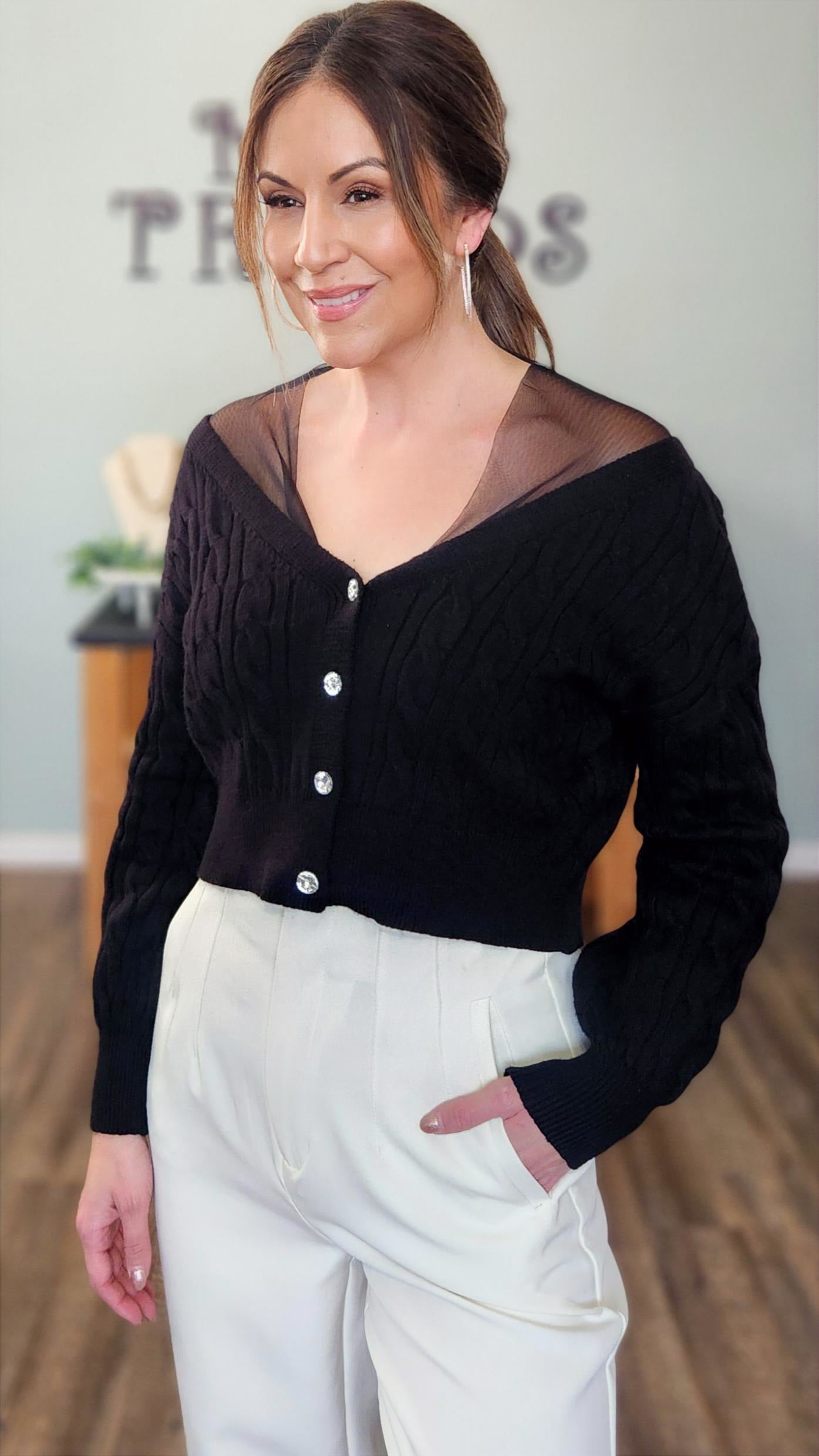 Pure Elegance Sweater/ Cardigan