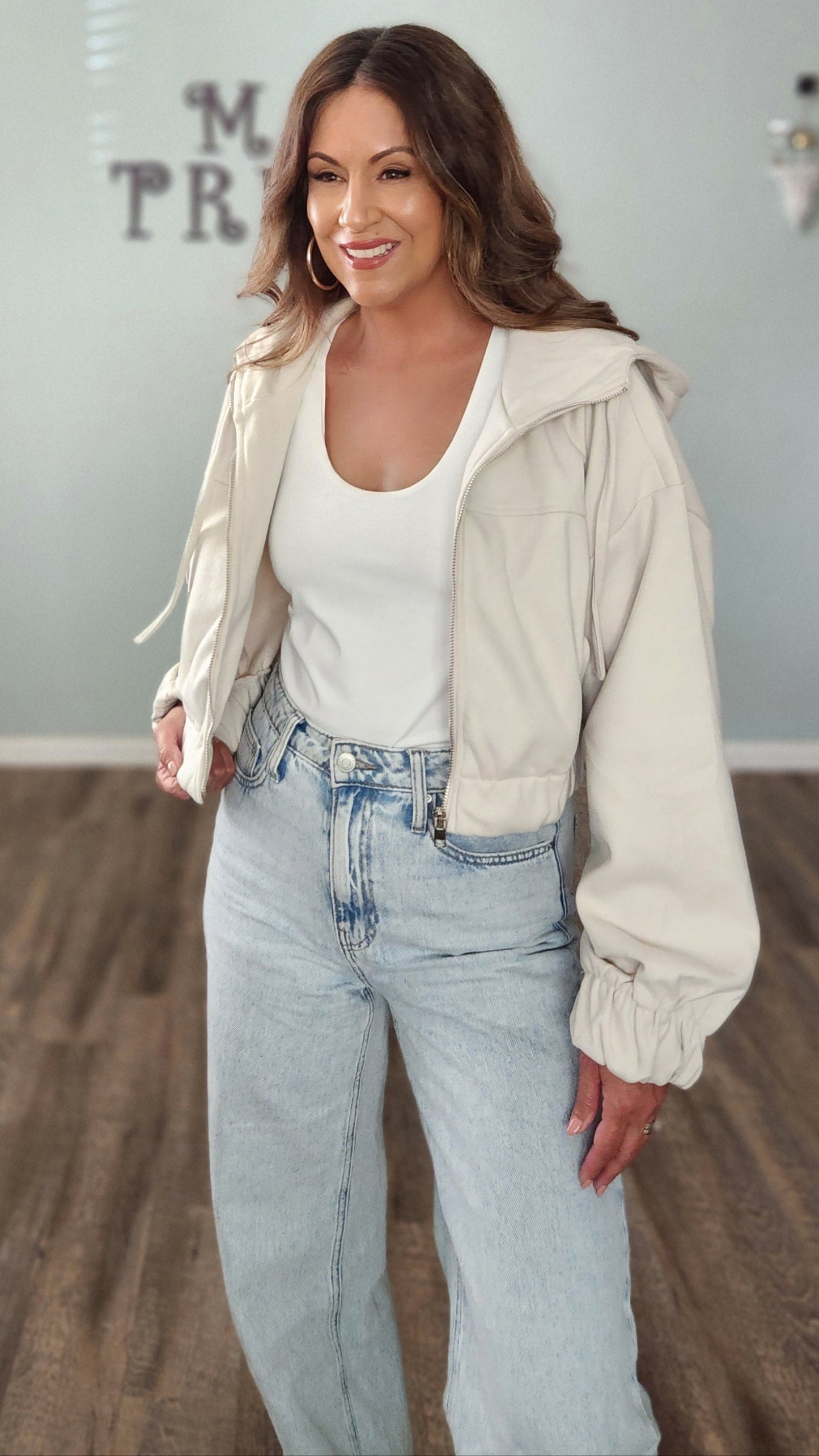 Street Chic Jacket-Beige