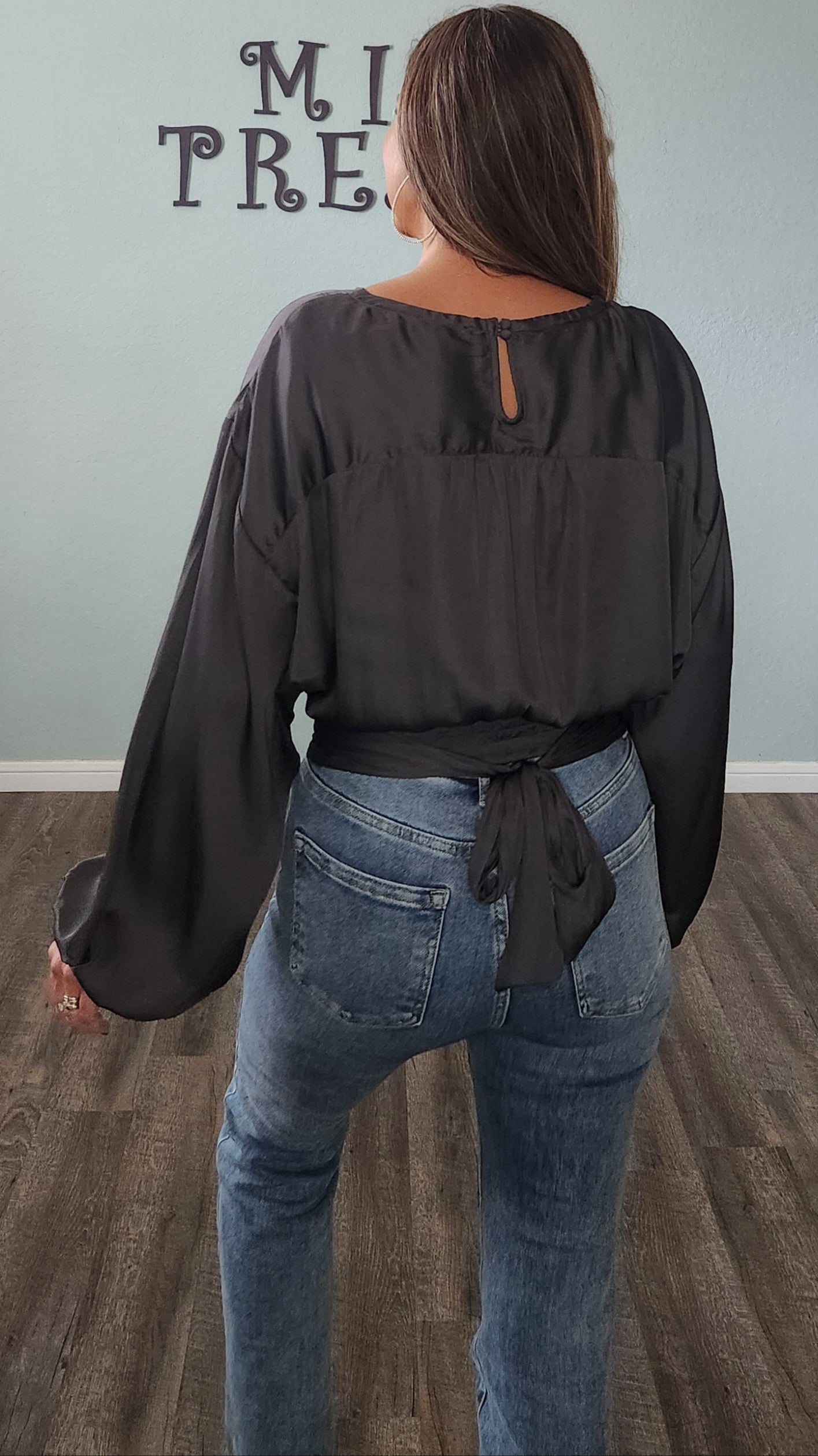 🖤 Reset by Jane Jennifer Top- Charcoal