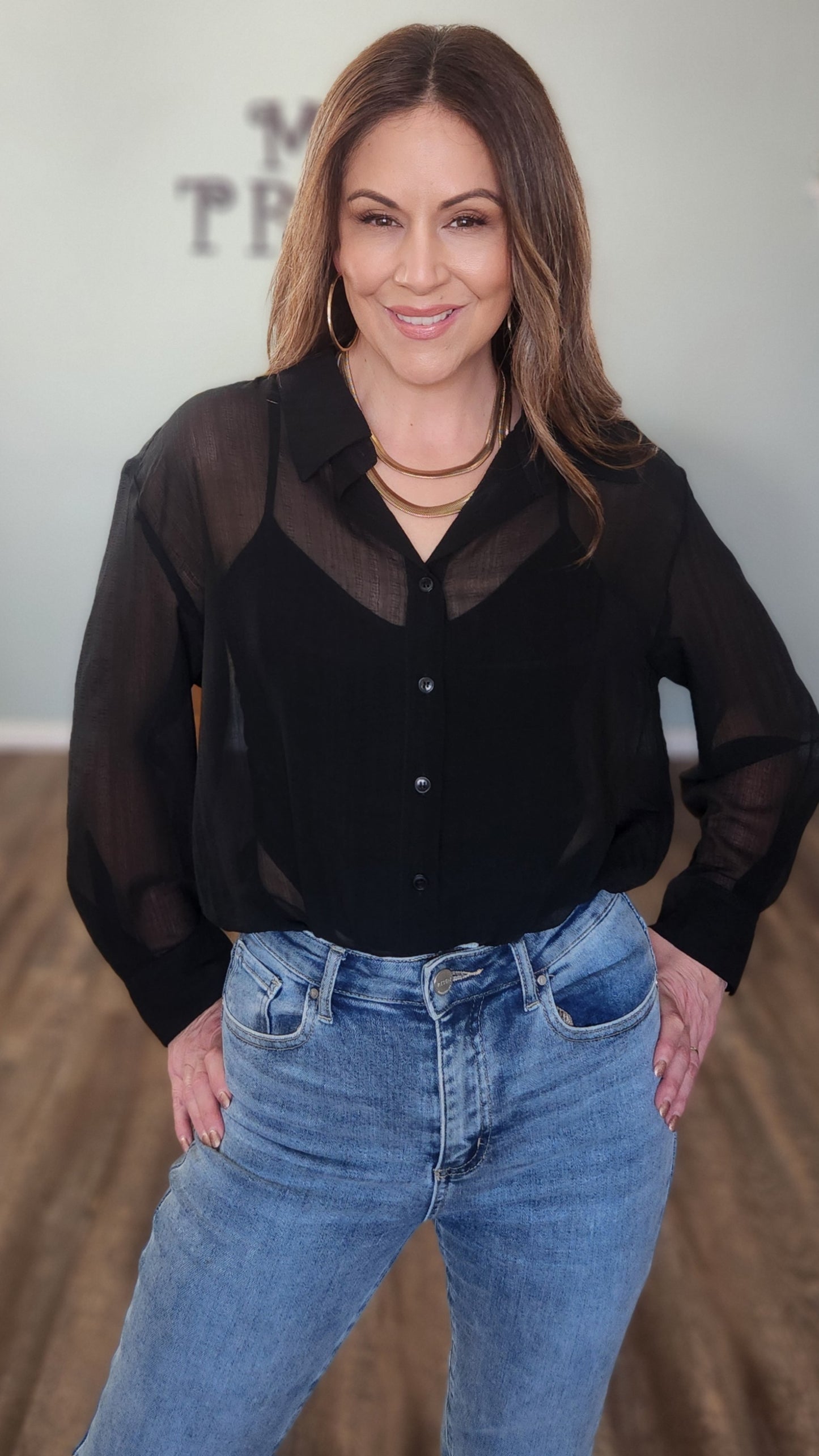 Close To You Bodysuit blouse-Black