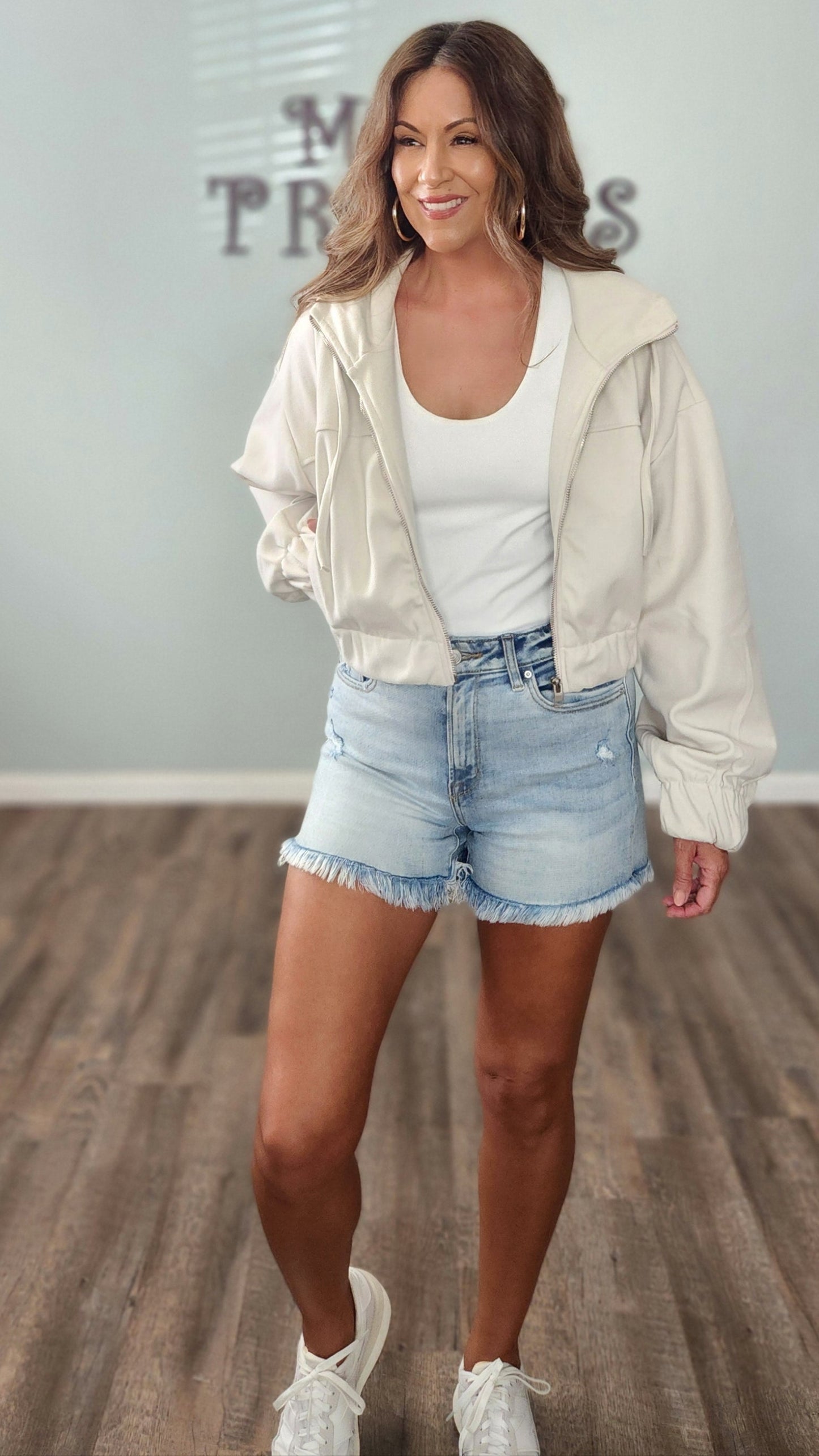 Street Chic Jacket-Beige