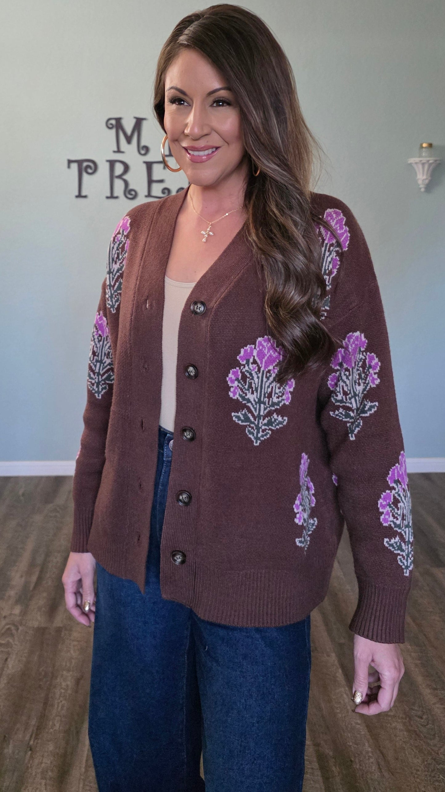 Feel Good Knit Cardigan-Chocolate Brown