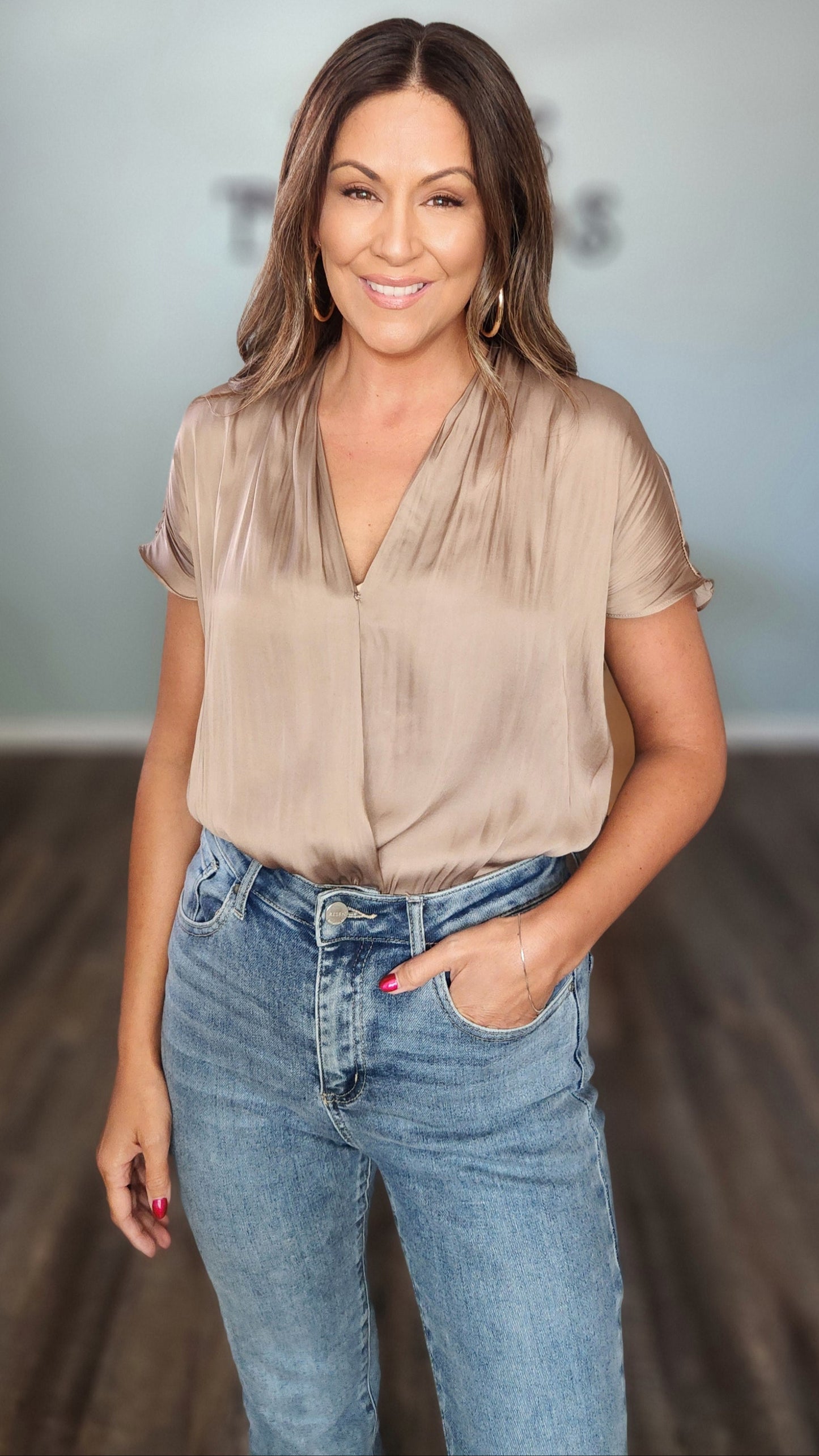 🖤Reset by Jane- Bren Bodysuit-Mocha