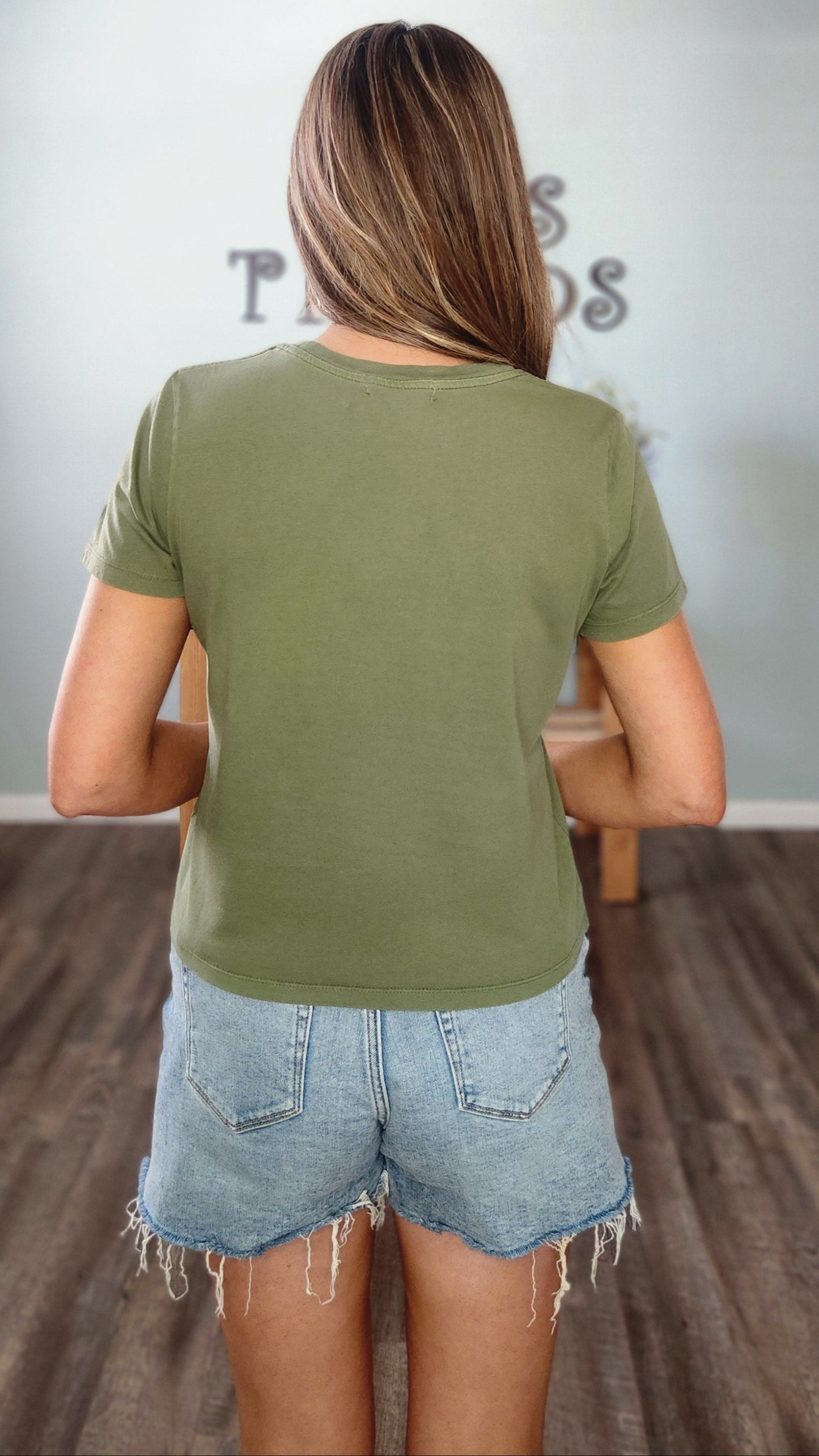 Love This Casual Tee-Olive