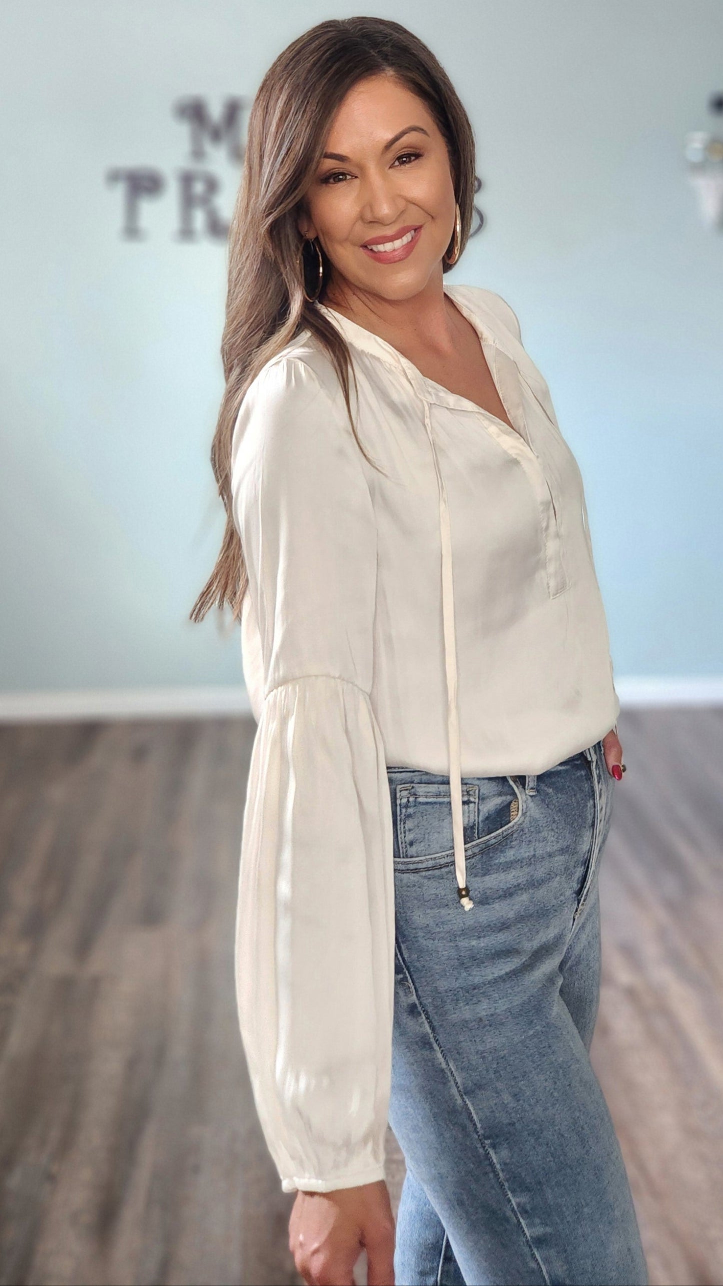 🖤Reset by Jane Isla Blouse- Ivory