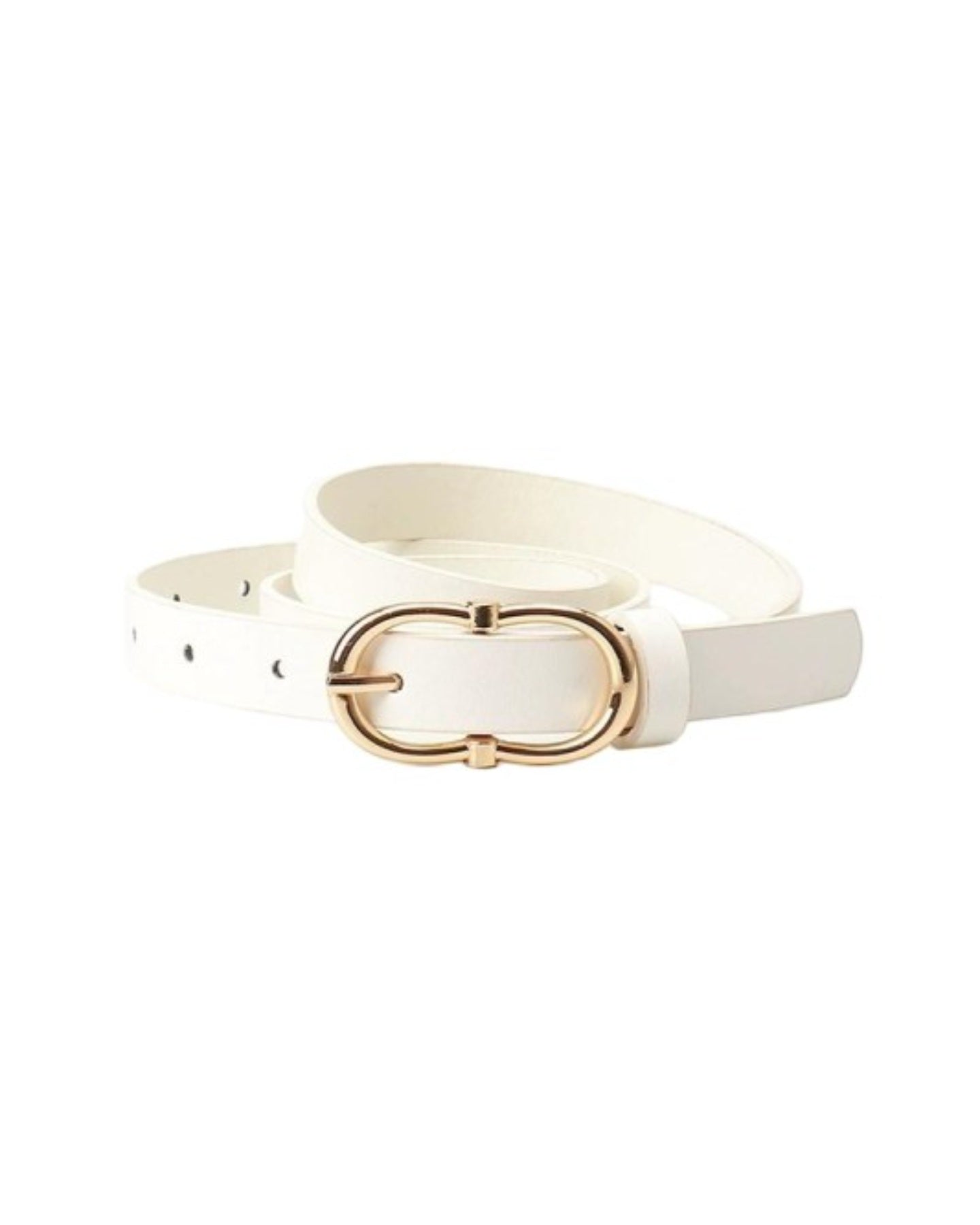 Double Ring Belt-Ivory
