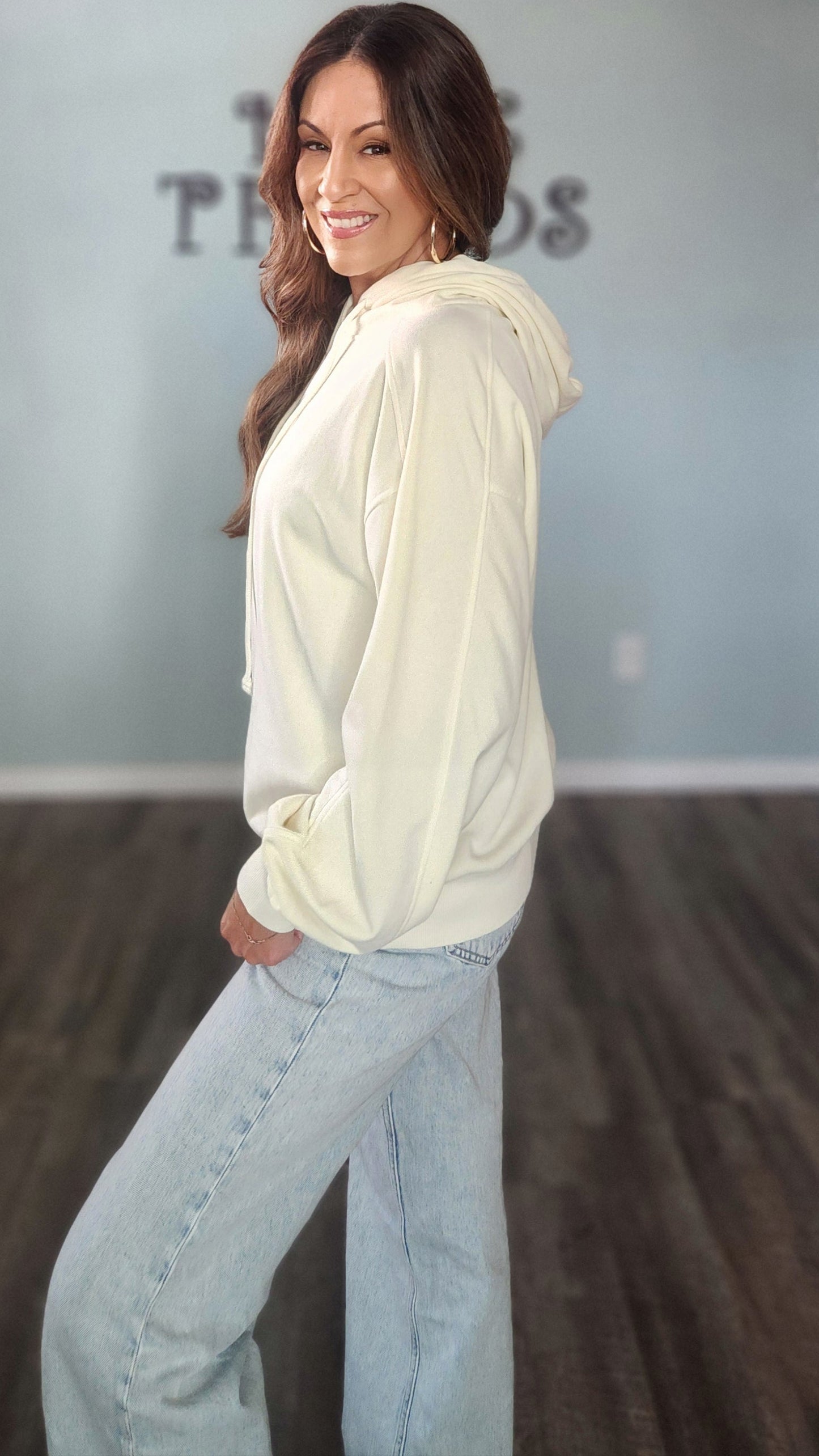 Pure Comfort Hoodie-Ivory