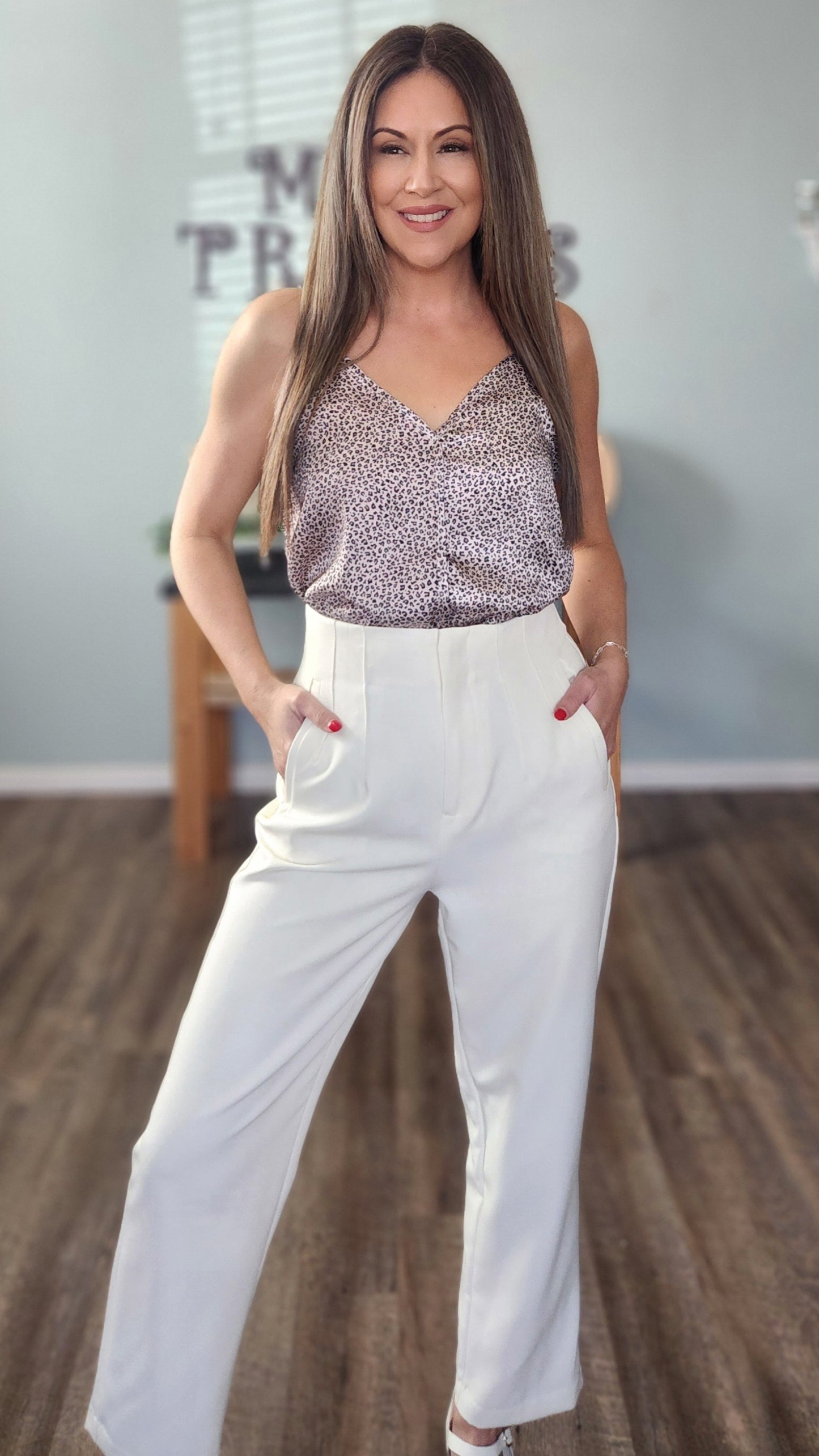 Get Wild Cami-Taupe/Black