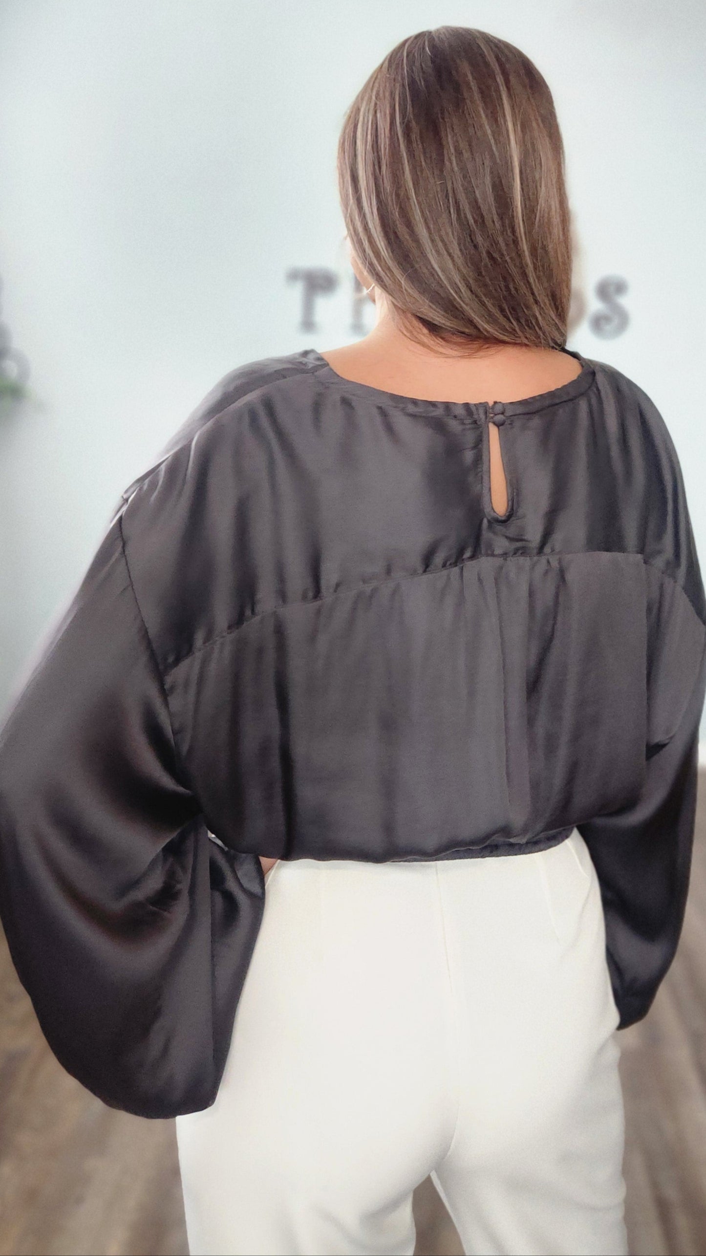 🖤 Reset by Jane Jennifer Top- Charcoal