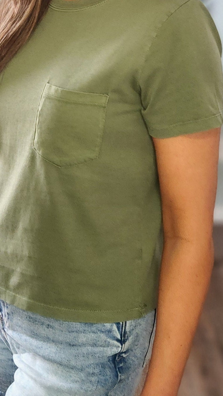 Love This Casual Tee-Olive
