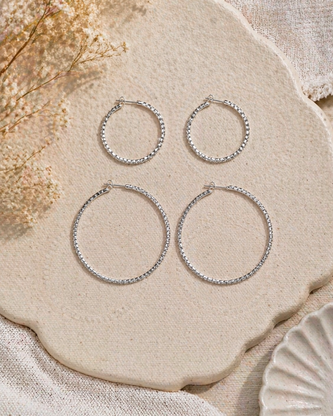 Timeless Sparkle Hoops