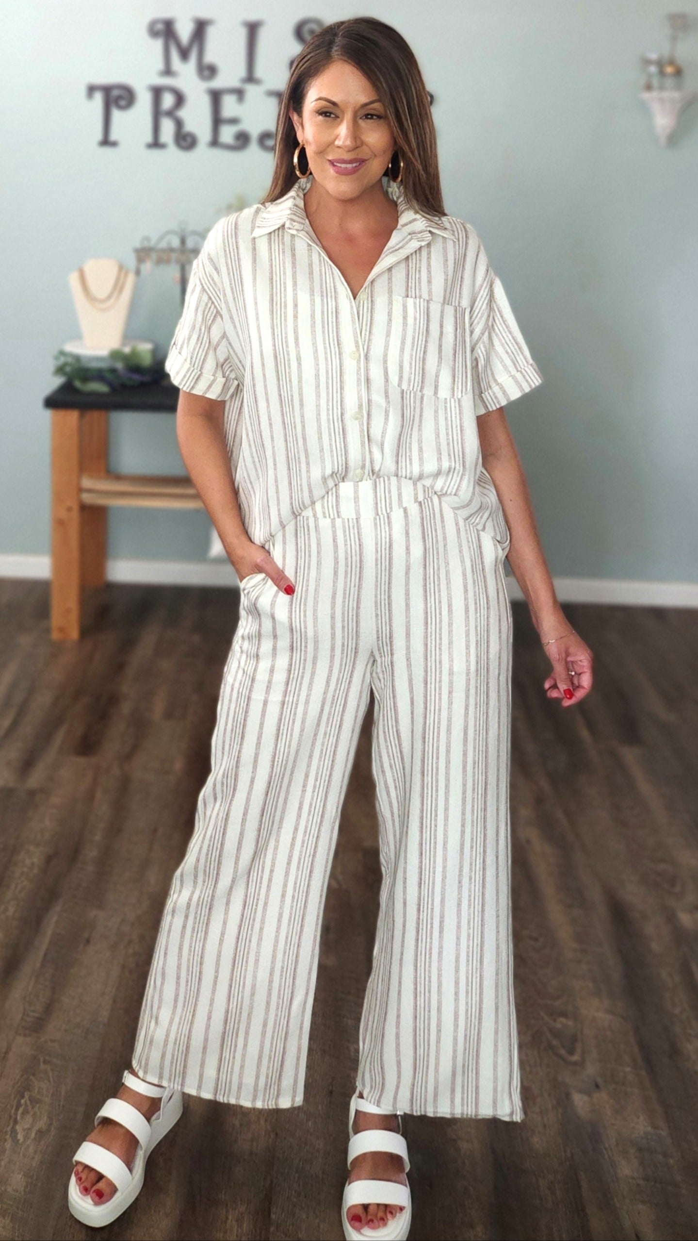 🖤Reset by Jane-Valentina Shirt & Pant Set