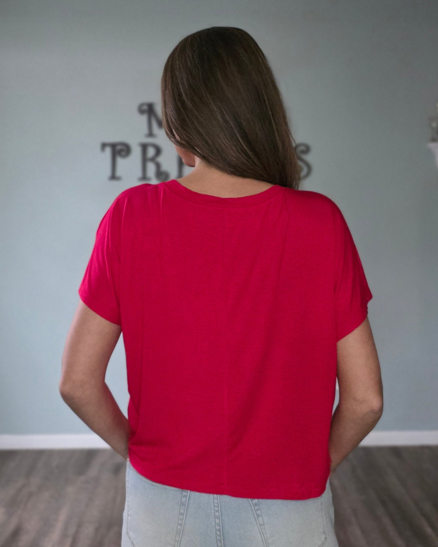 Everyday Ease Tee-Red