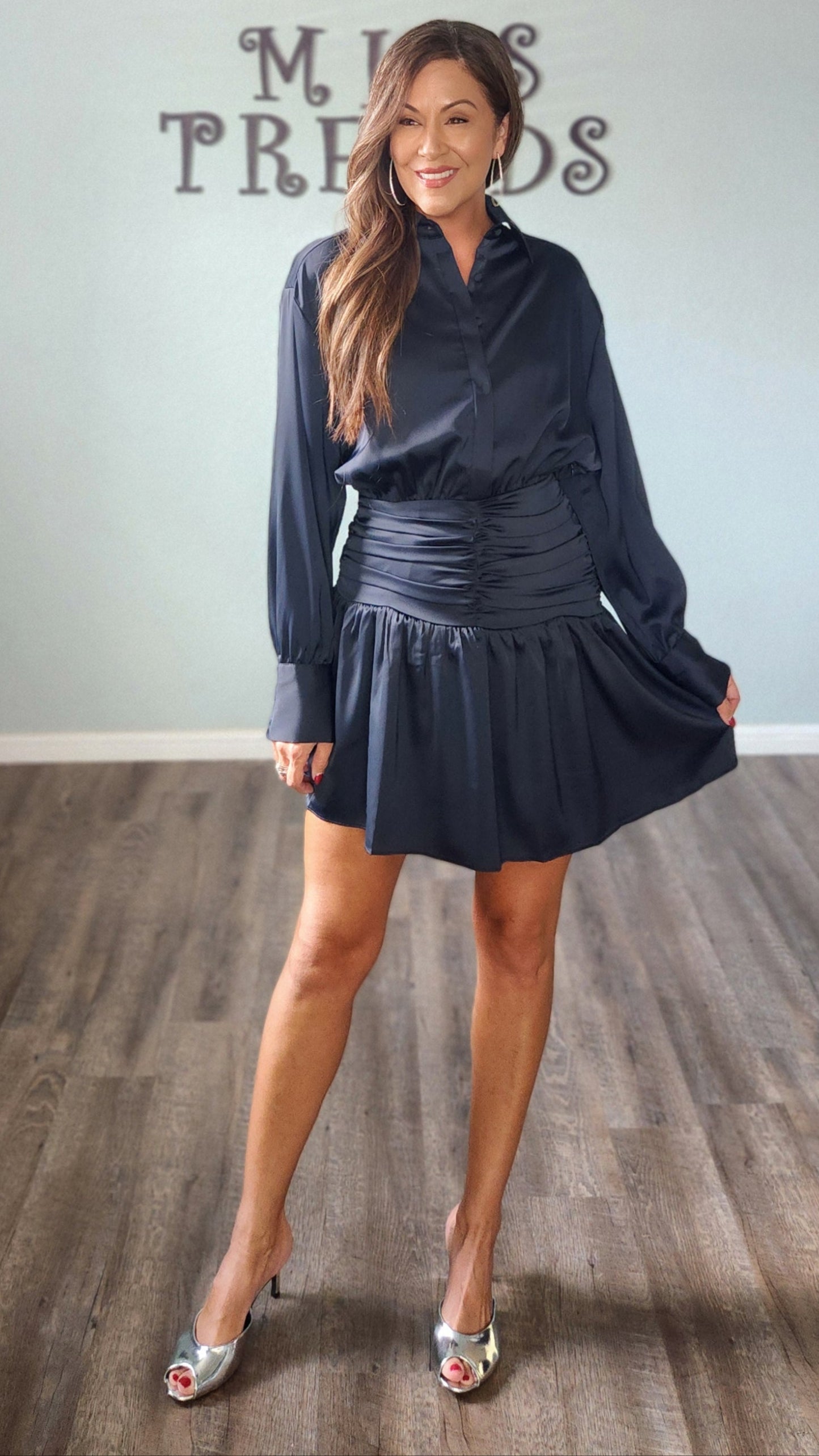 🖤 Reset by Jane Clarissa Dress- Navy