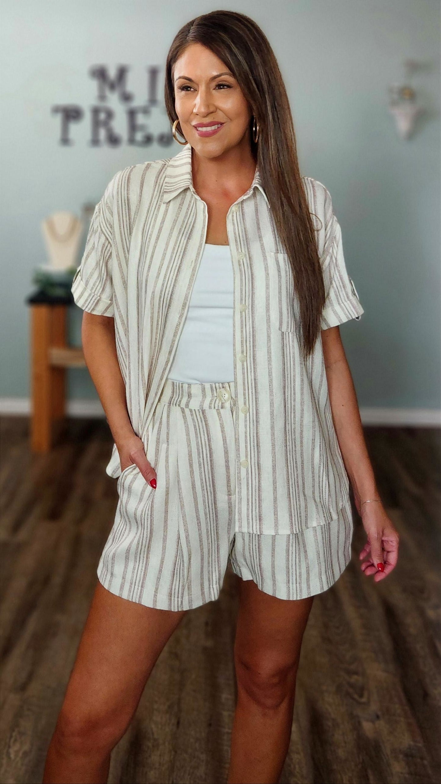 🖤Reset by Jane- Genesis Shirt & Shorts Set