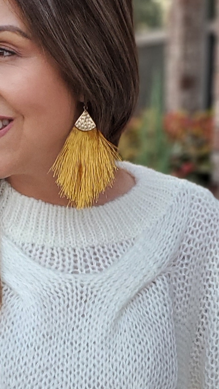 Tassel on sale earrings trend