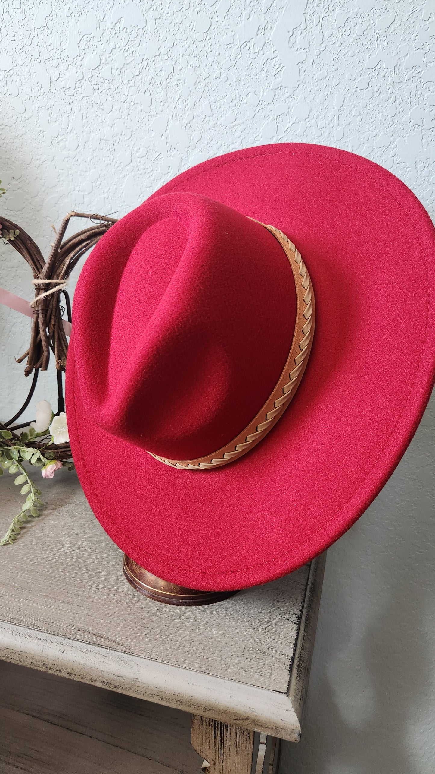 Always Fab Hat-Red Burgundy