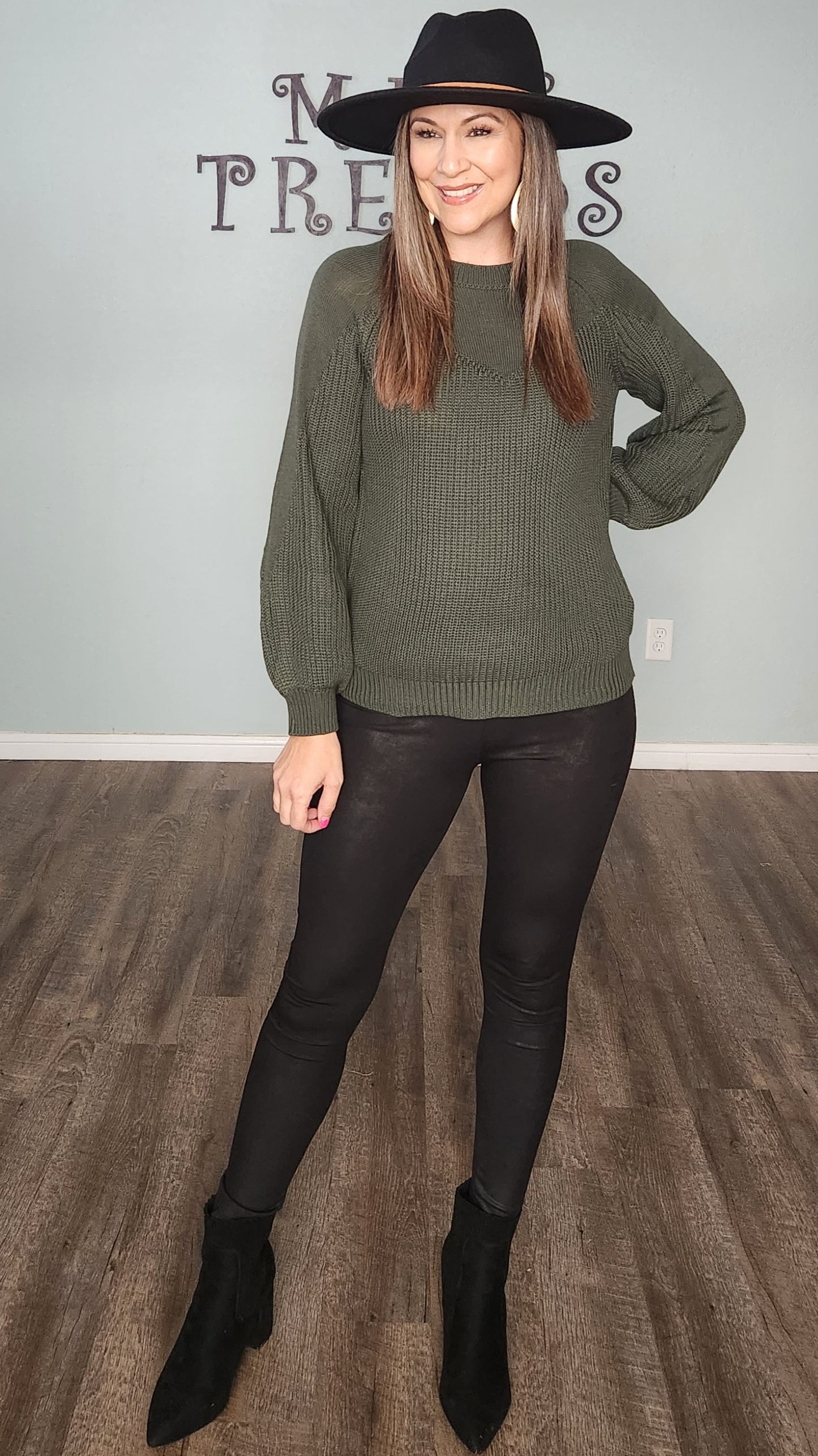 You've Been Waiting For This Sweater- Olive