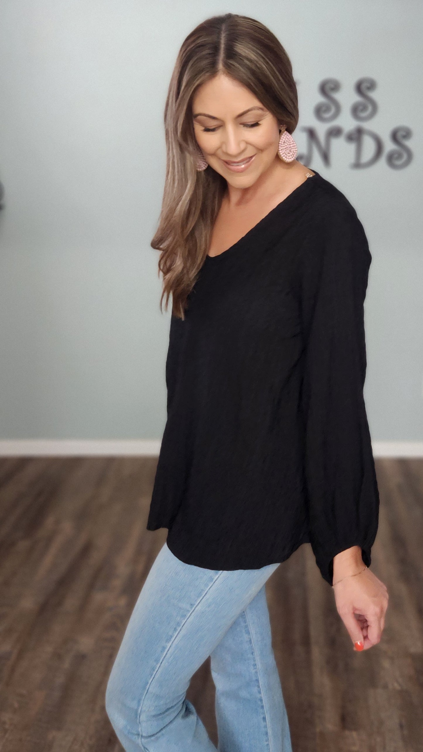 Perfect For Day Or Night Top-Black